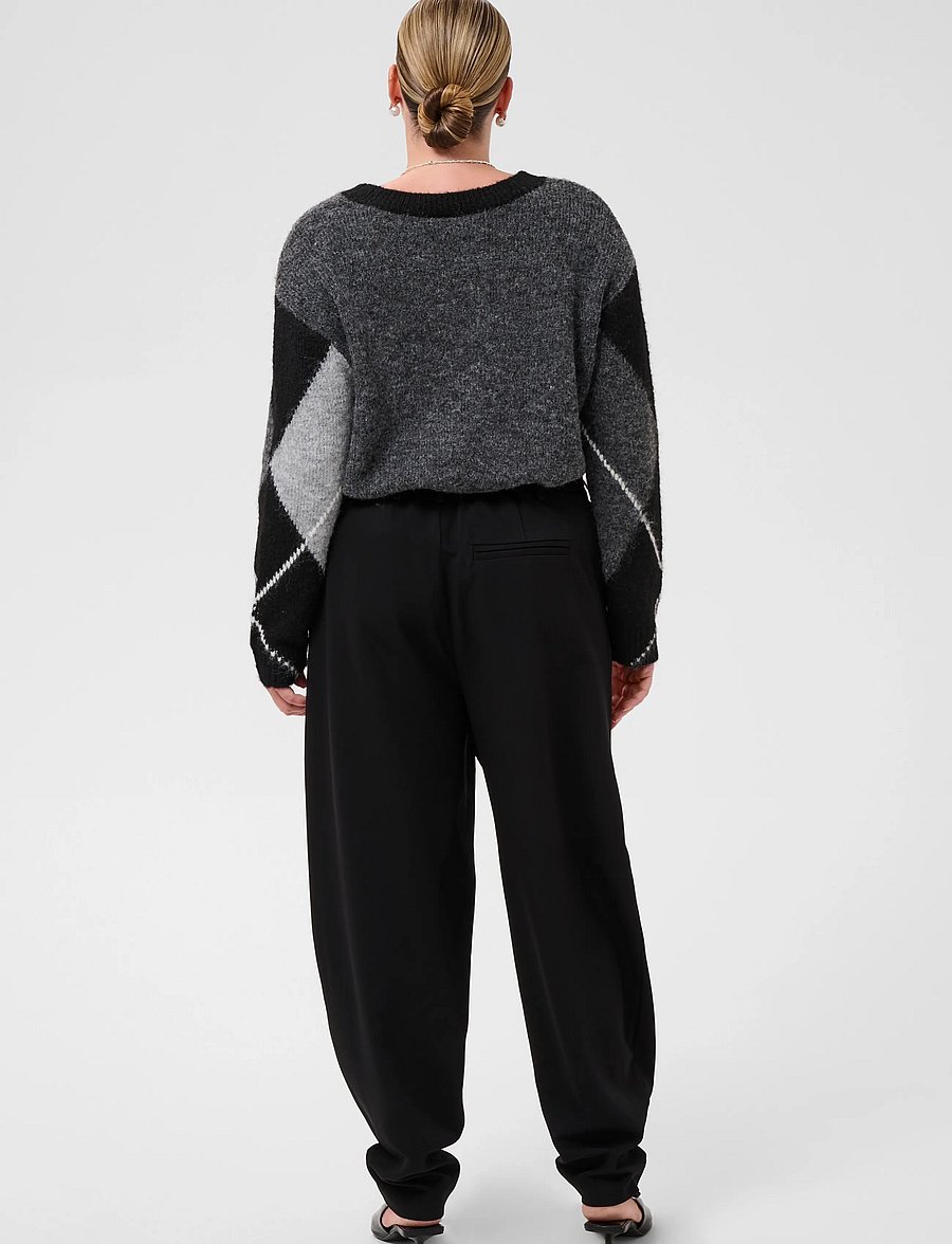 Kaffe Curve - KCsakira Barrel Pants - barrel-bukser - black deep - 4