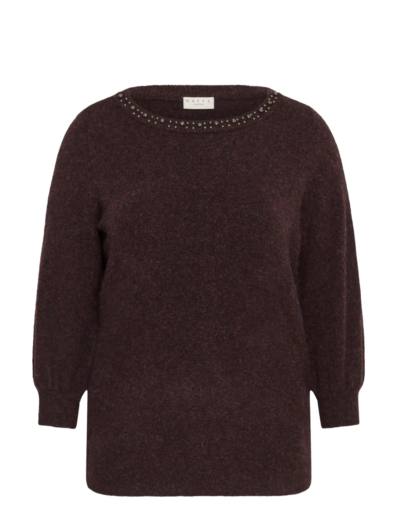 Kaffe Curve KCselia Pullover - Kollektioner - FUDGE MELANGE / brown