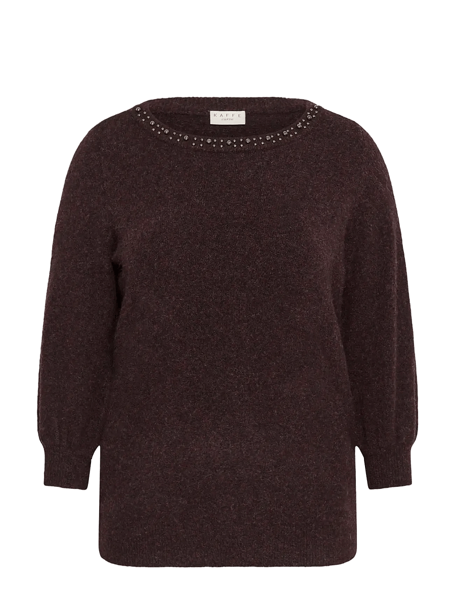 Kaffe Curve - KCselia Pullover - fudge melange - 0