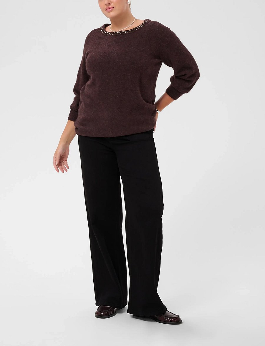 Kaffe Curve - KCselia Pullover - fudge melange - 2