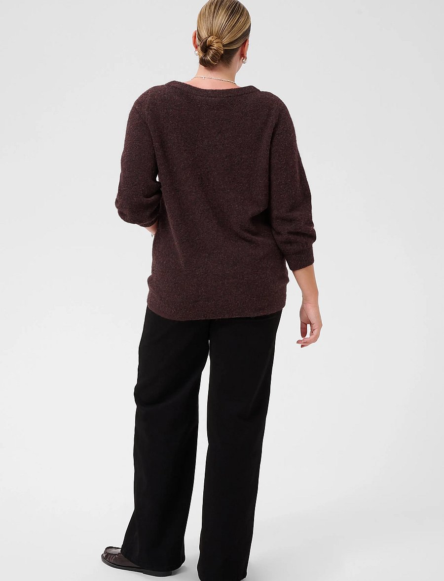 Kaffe Curve - KCselia Pullover - fudge melange - 3