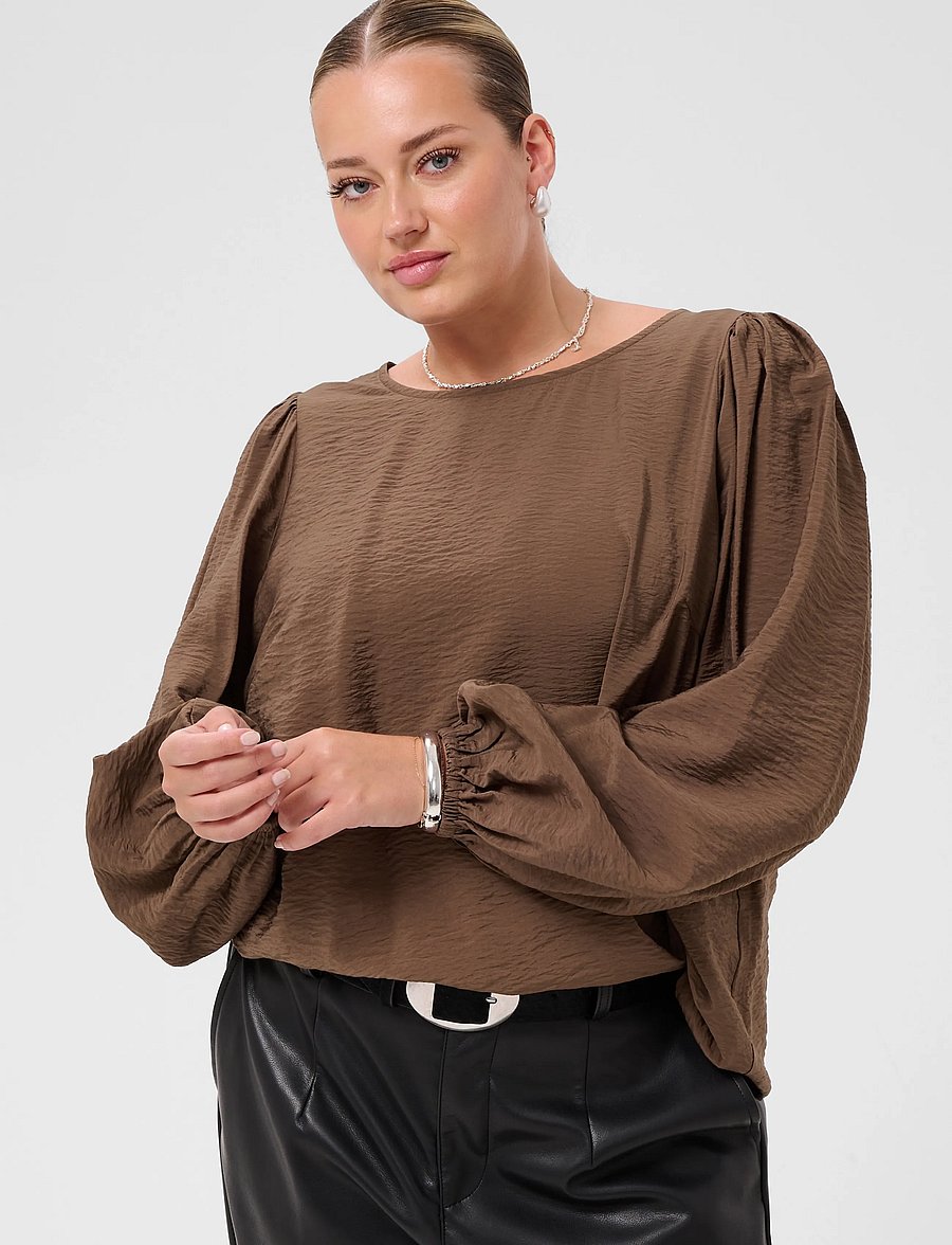 Kaffe Curve - KCgila Blouse - langærmede bluser - carafe - 1