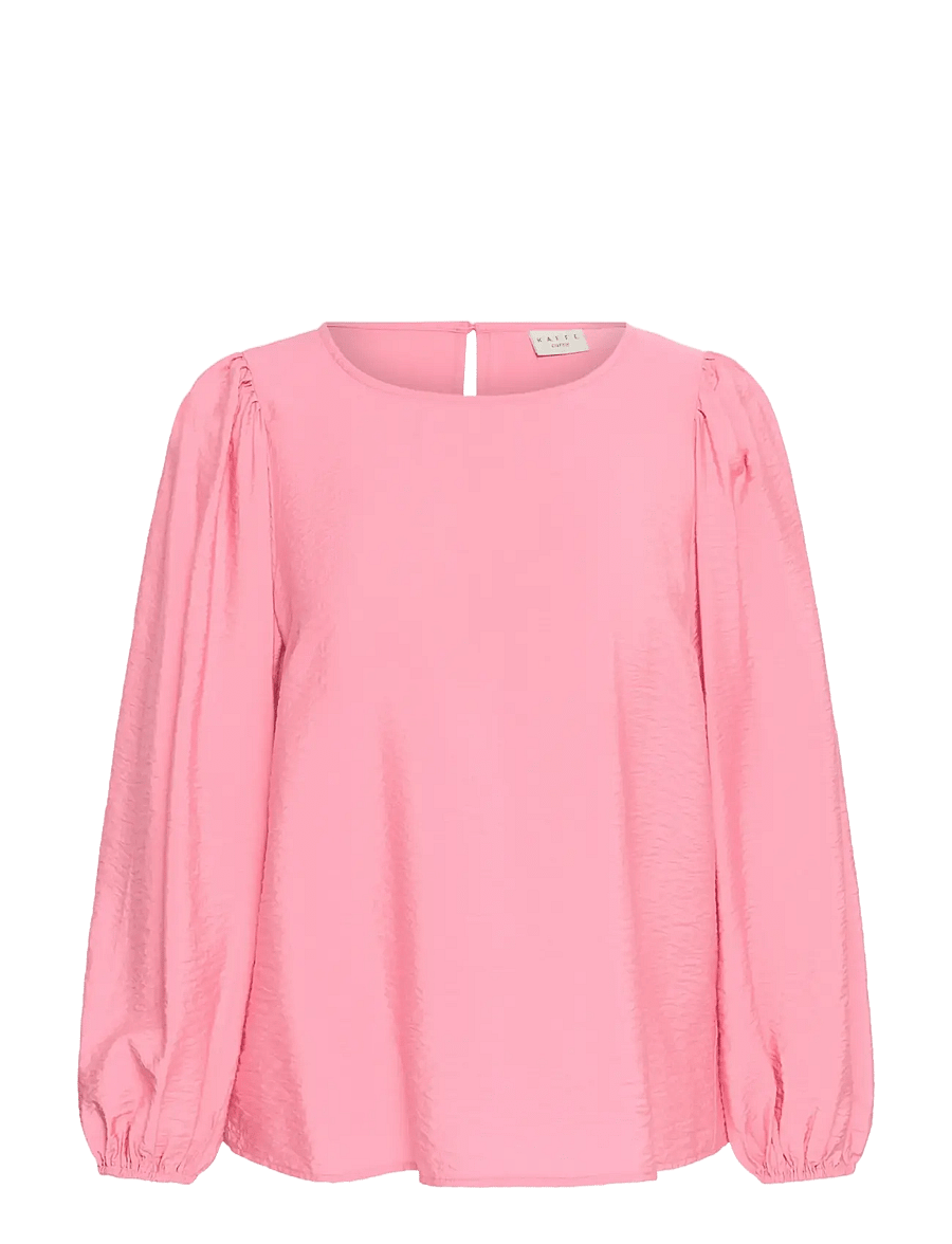 Kaffe Curve - KCgila Blouse - langærmede bluser - wild rose - 0