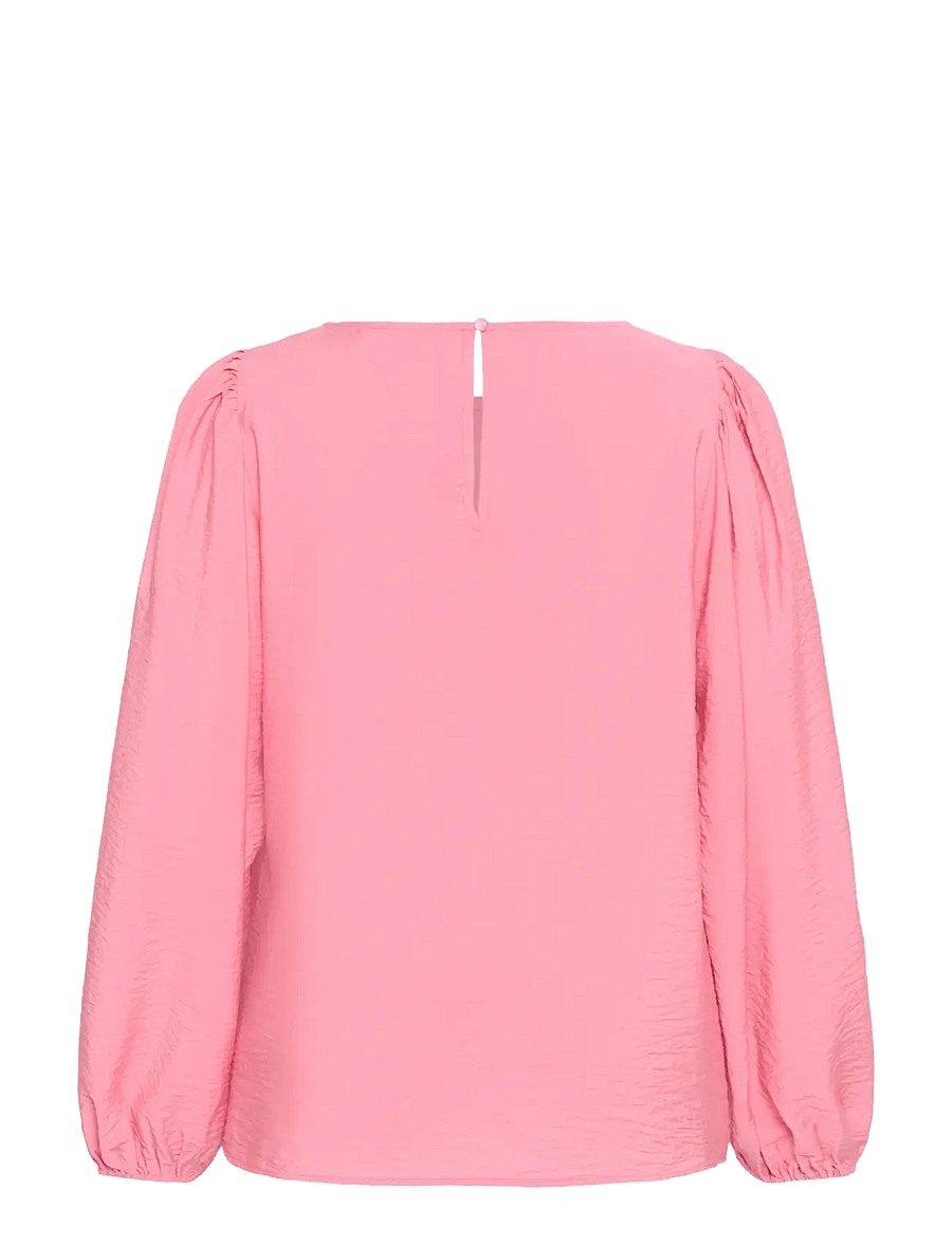 Kaffe Curve - KCgila Blouse - långärmade blusar - wild rose - 1