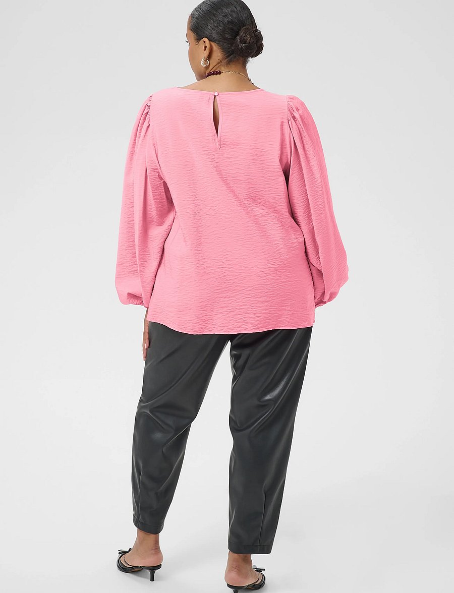 Kaffe Curve - KCgila Blouse - langærmede bluser - wild rose - 3