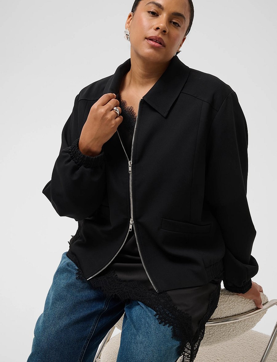 Kaffe Curve - KCsakira Jacket - forårsjakker - black deep - 5