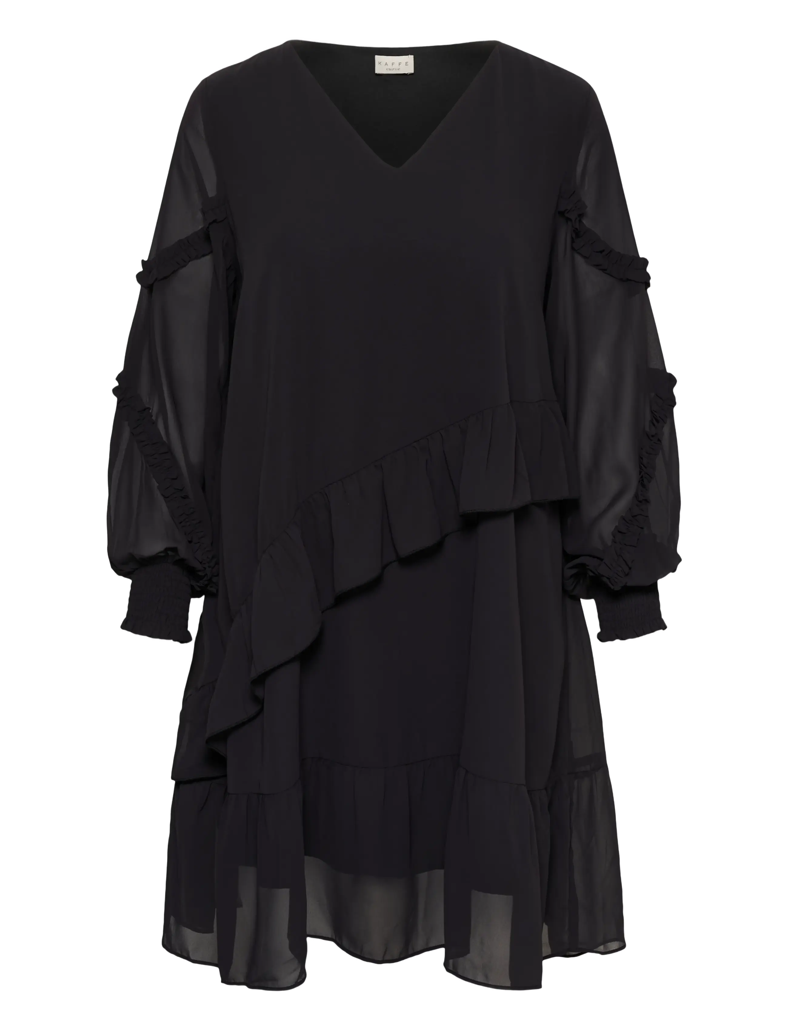 Kaffe Curve KCnaelle Dress - Dresses - BLACK DEEP / black
