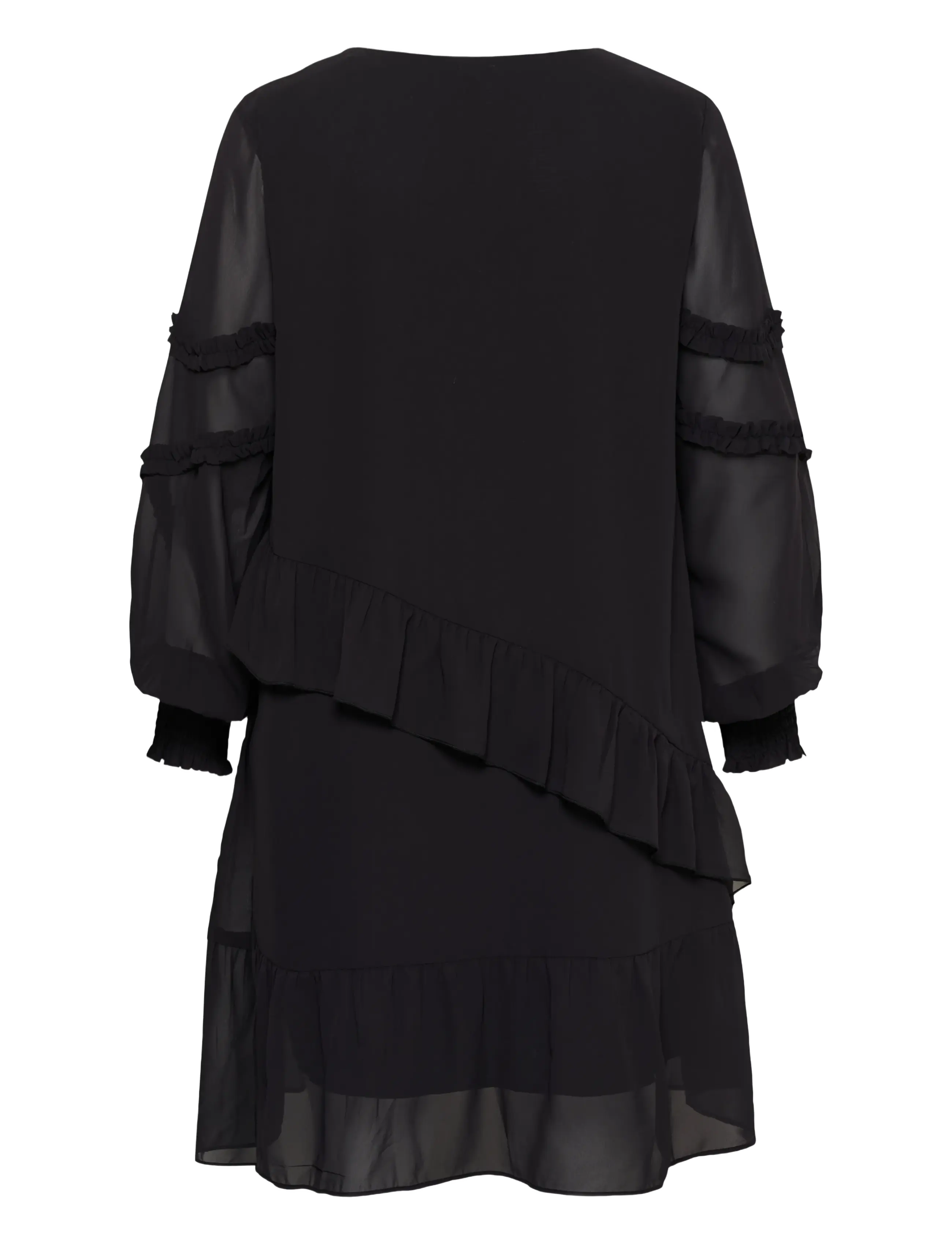 Kaffe Curve - KCnaelle Dress - short dresses - black deep - 1