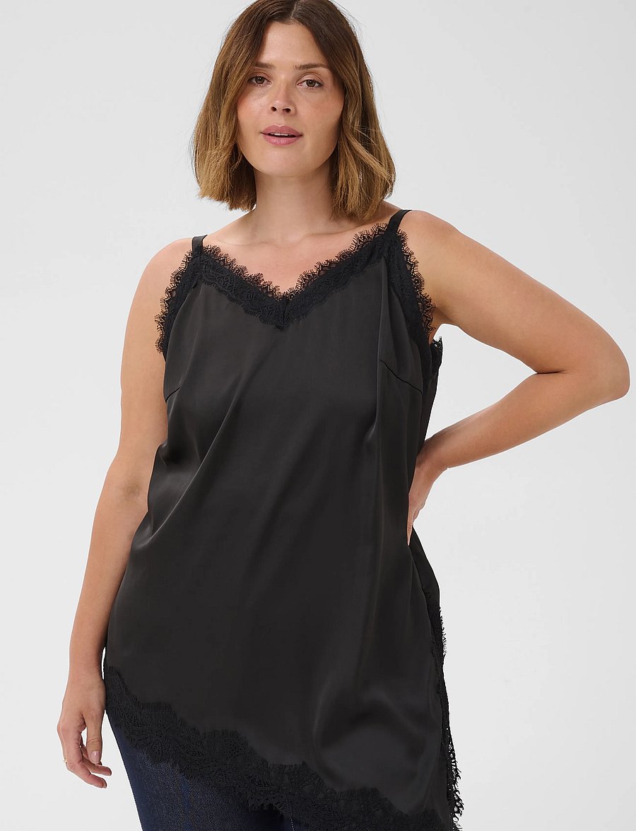 Kaffe Curve - KCmiana Strap Top - oberteile - black deep - 1
