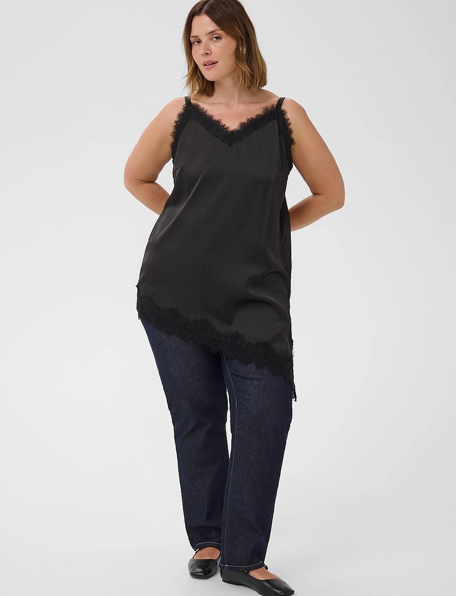 Kaffe Curve - KCmiana Strap Top - oberteile - black deep - 2