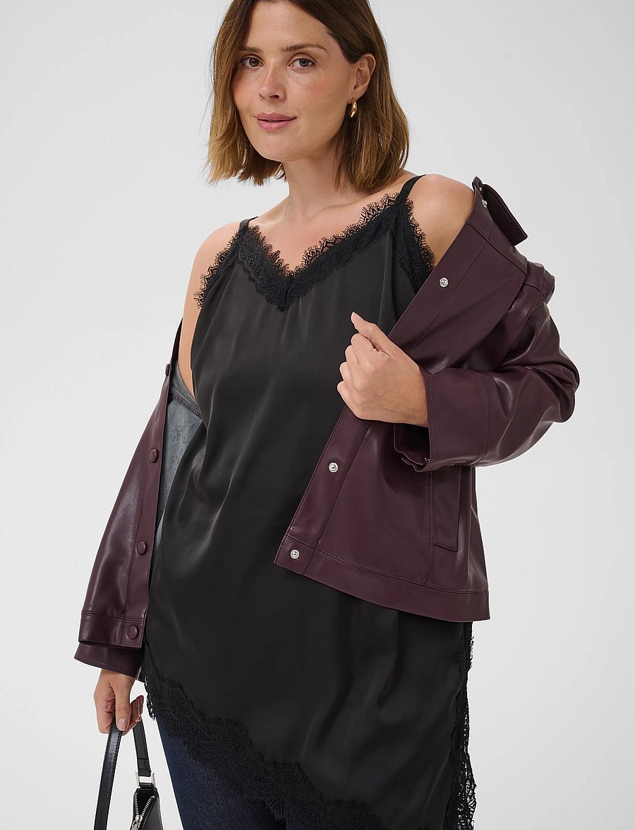 Kaffe Curve - KCmiana Strap Top - oberteile - black deep - 4