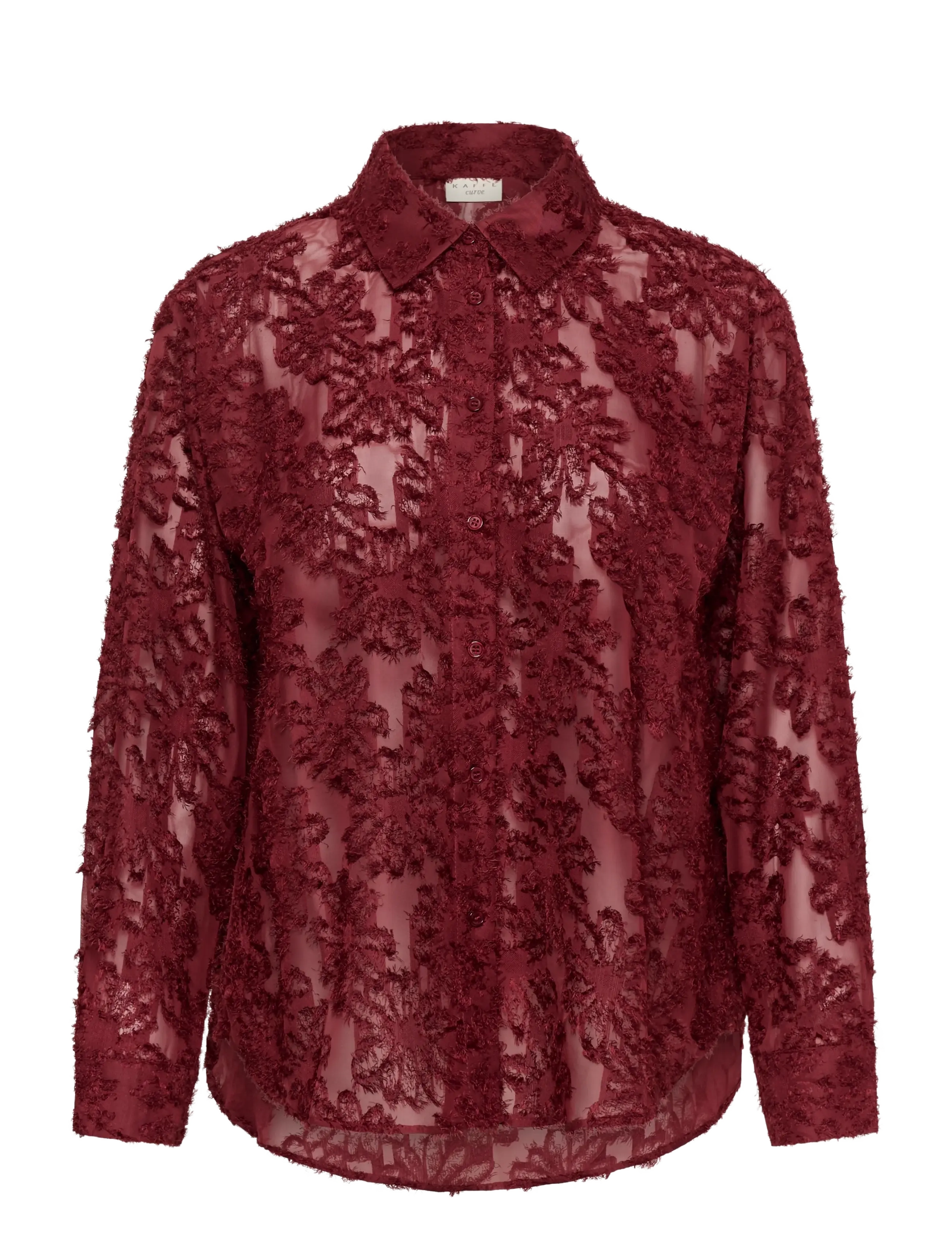 Kaffe Curve KCalie Shirt - Mode trends - PORT / burgundy