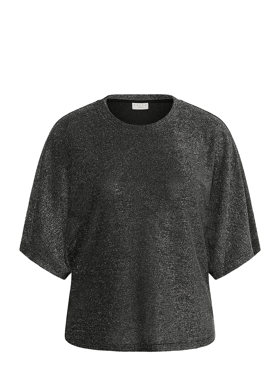 Kaffe Curve - KCrebeccy T-Shirt - silver black glitter - 0