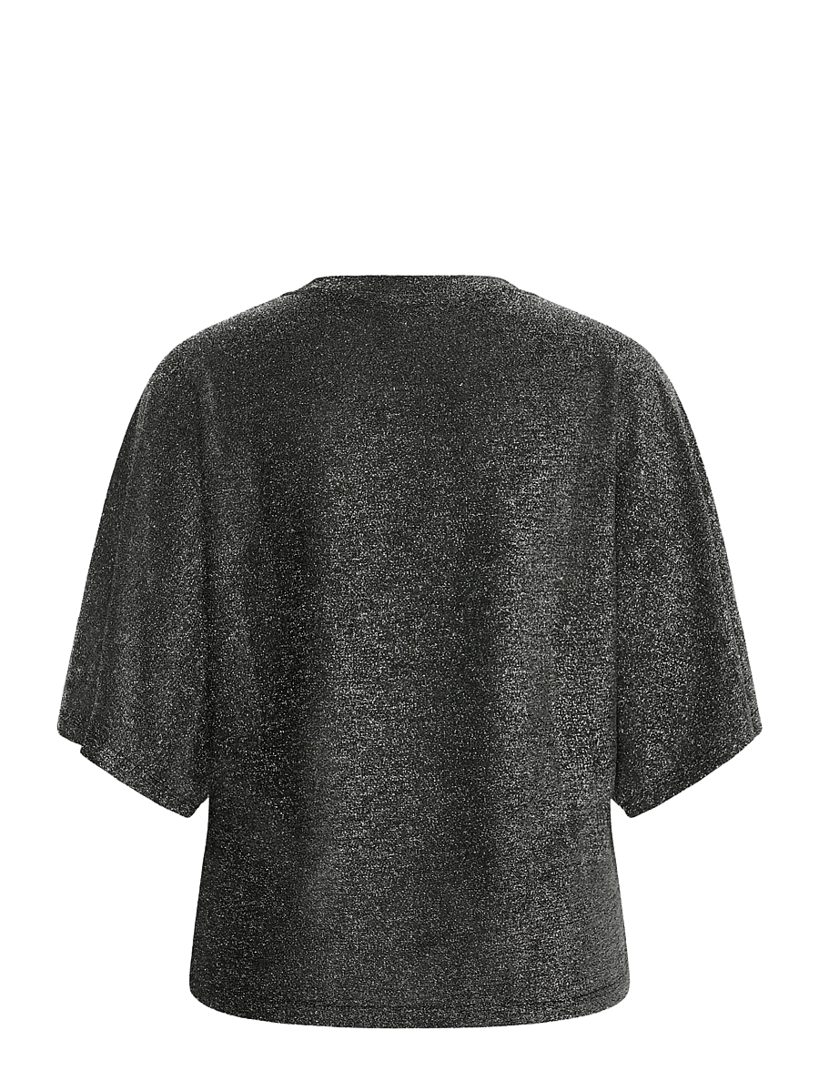 Kaffe Curve - KCrebeccy T-Shirt - silver black glitter - 1