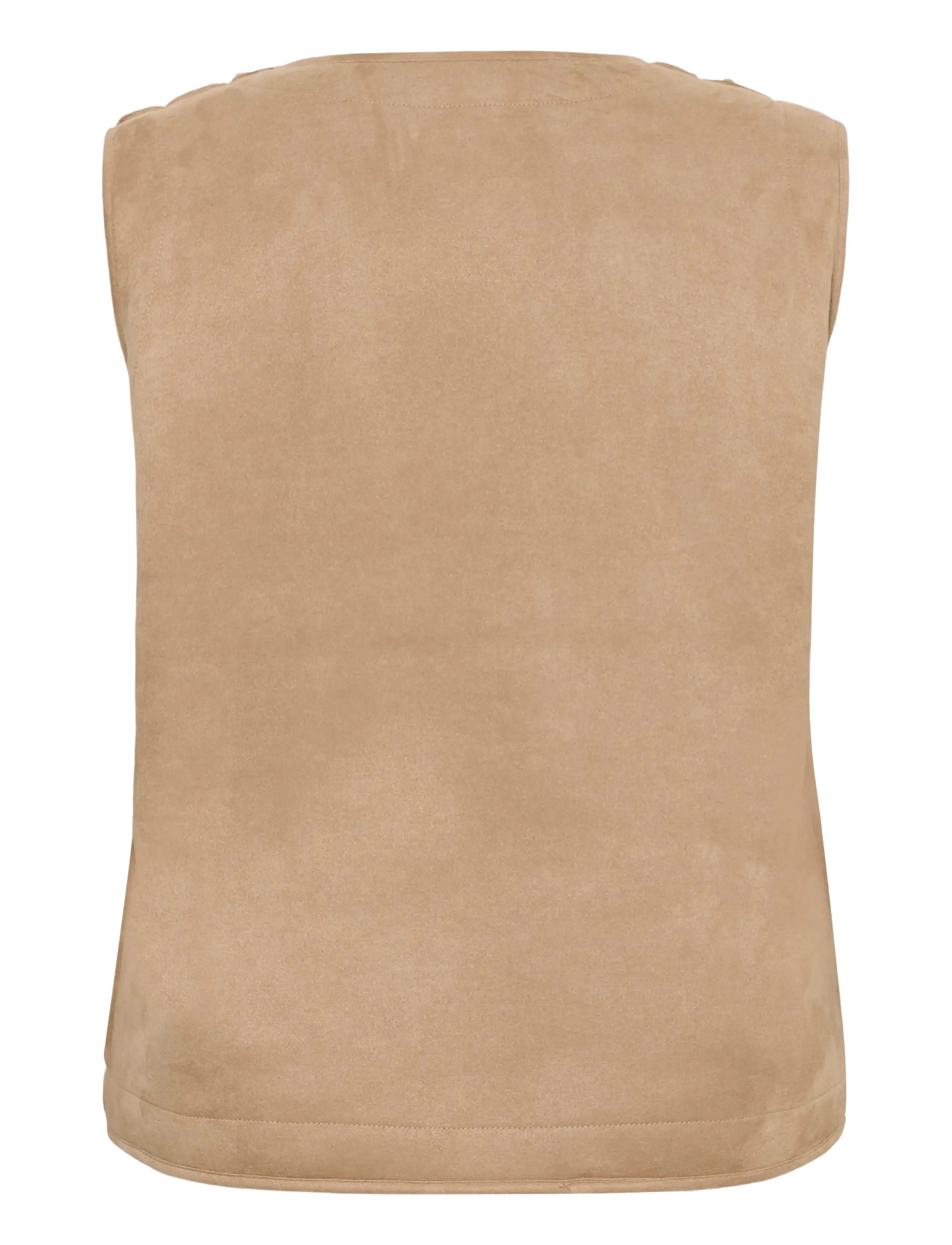 Kaffe Curve - KClinnea Teddy Vest - fleece & teddy vests - desert taupe - 1