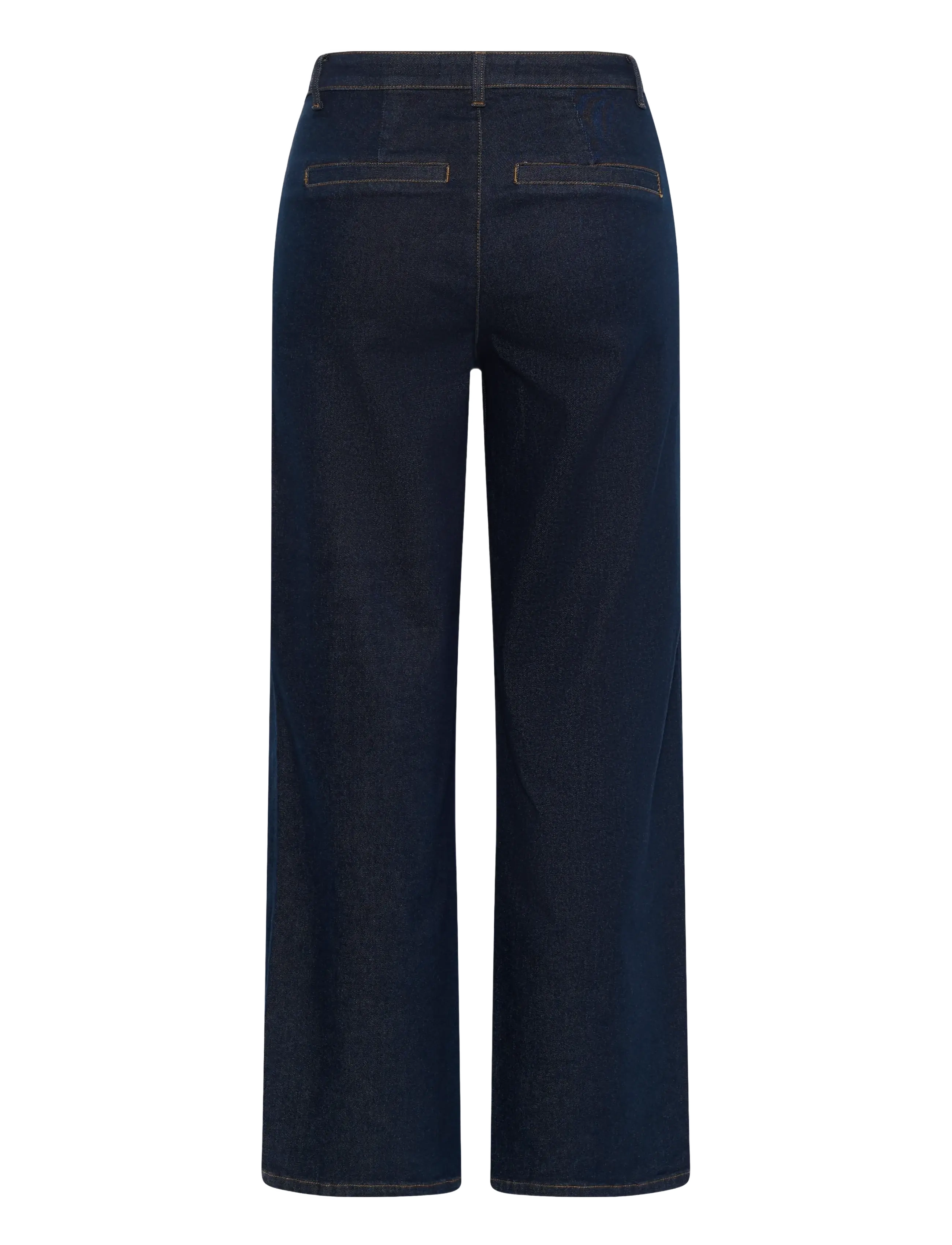 Kaffe Curve - KChailey Wide Full Length Jeans - laia säärega teksad - dark blue unwashed denim - 1