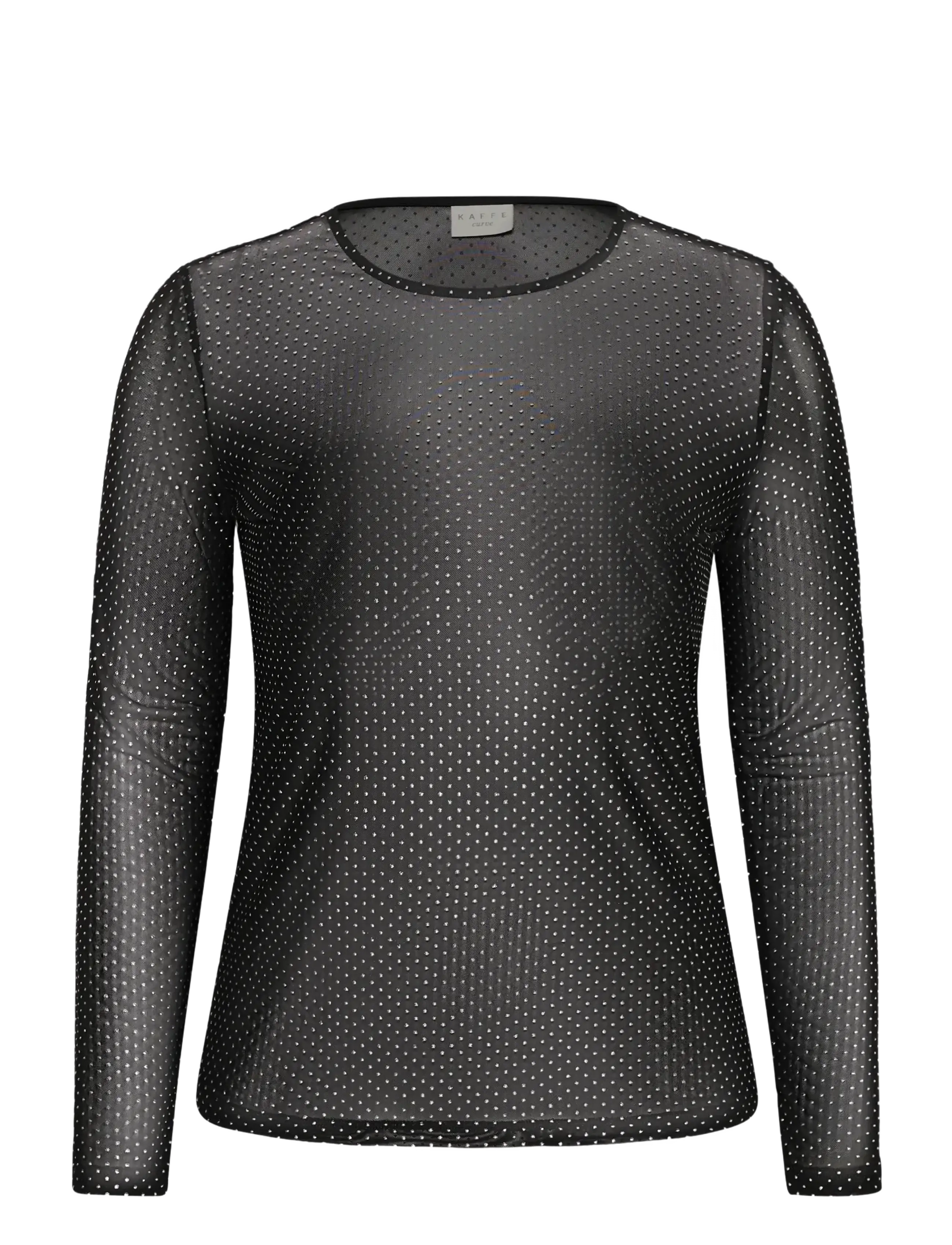 Kaffe Curve KCmira T-Shirt - T-shirts & Toppar - BLACK DEEP / black