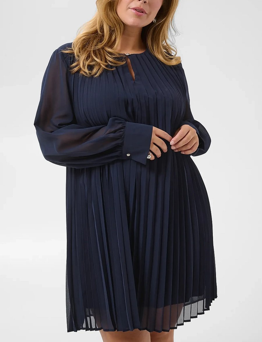 Kaffe Curve - KCeliana Dress - midi dresses - graphite - 5