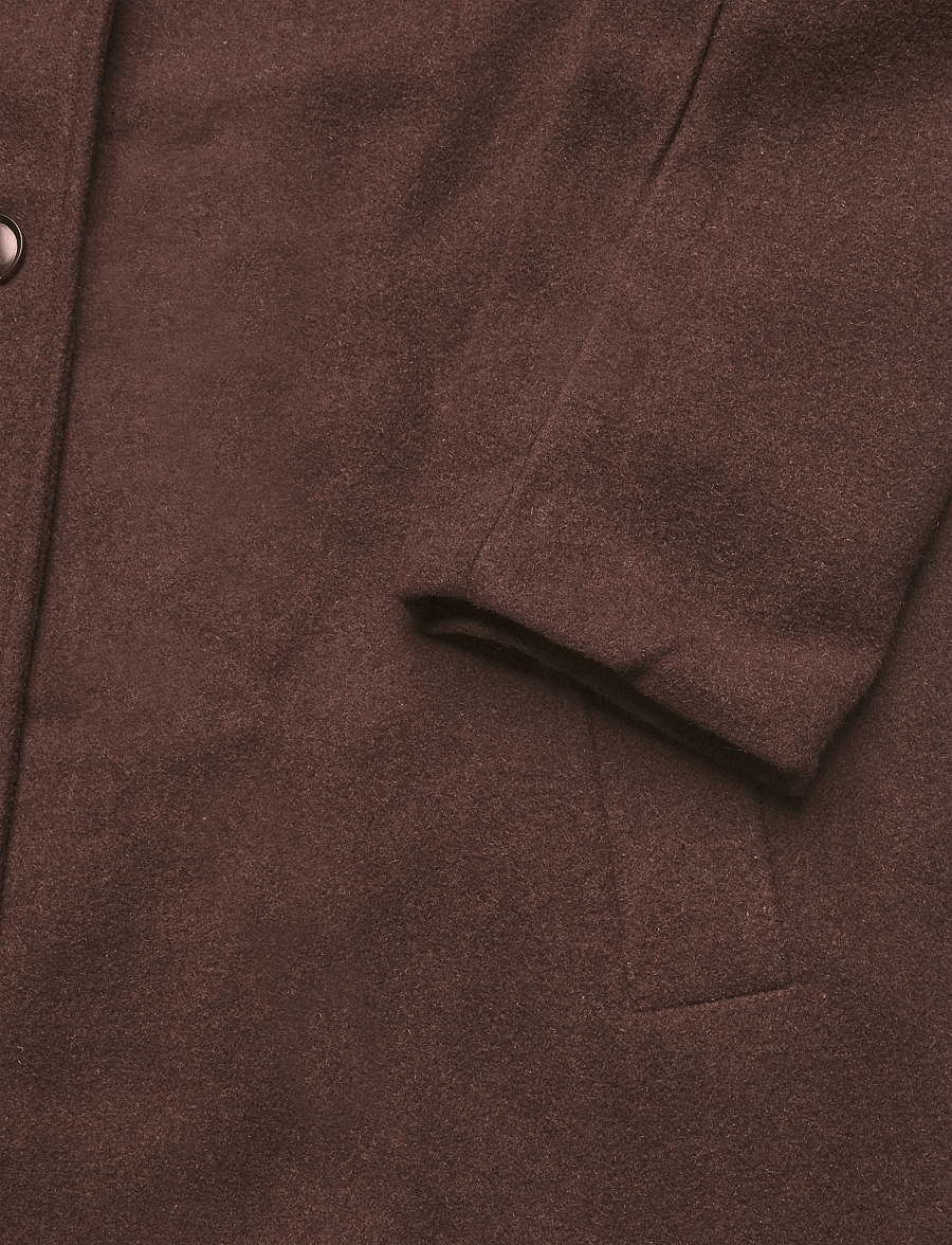 Kaffe Curve - KCnanny Button Coat - vinterjackor - chocolate brown - 3