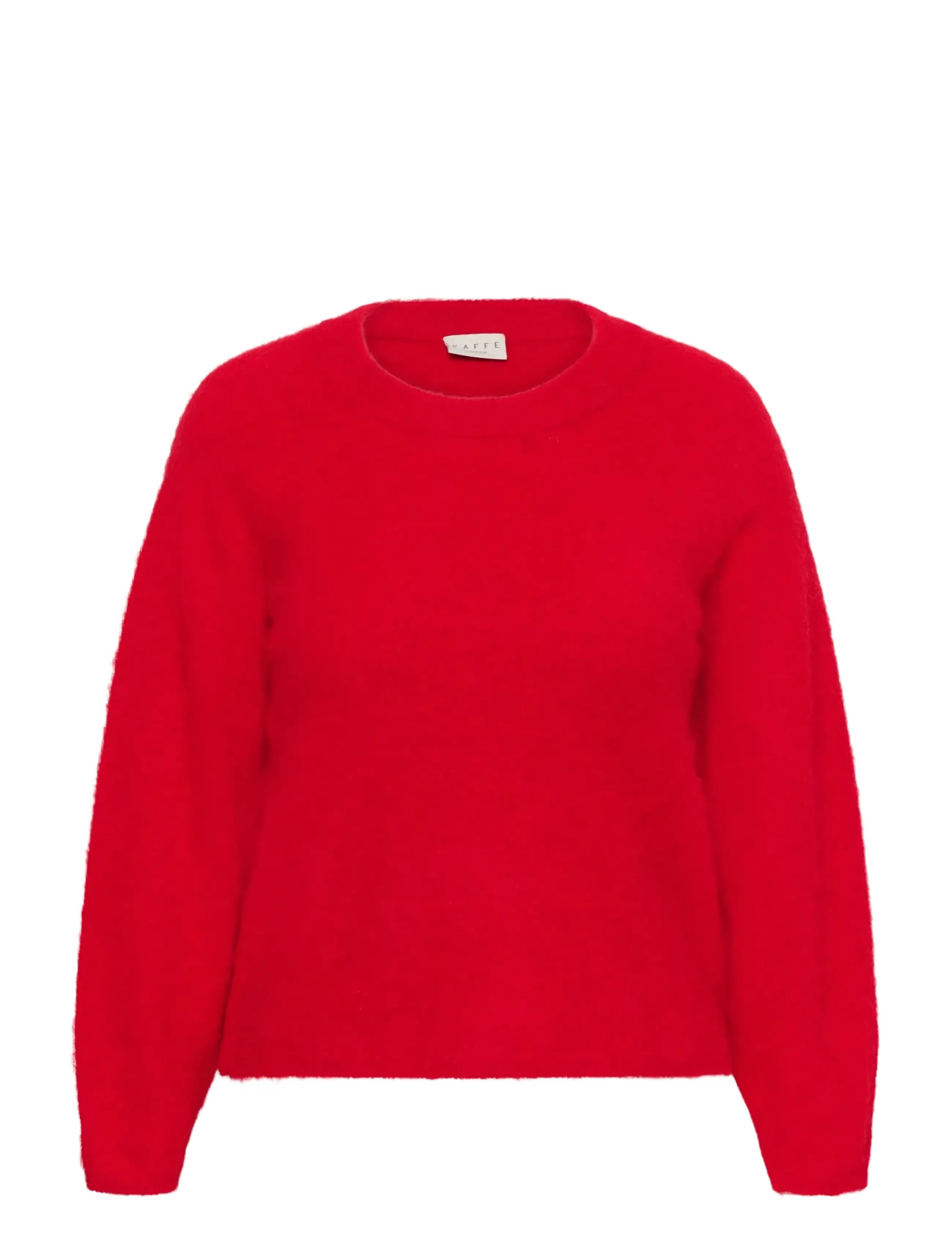 Kaffe Curve KCjordi Knit Pullover - Stickat - CRIMSON MELANGE / red