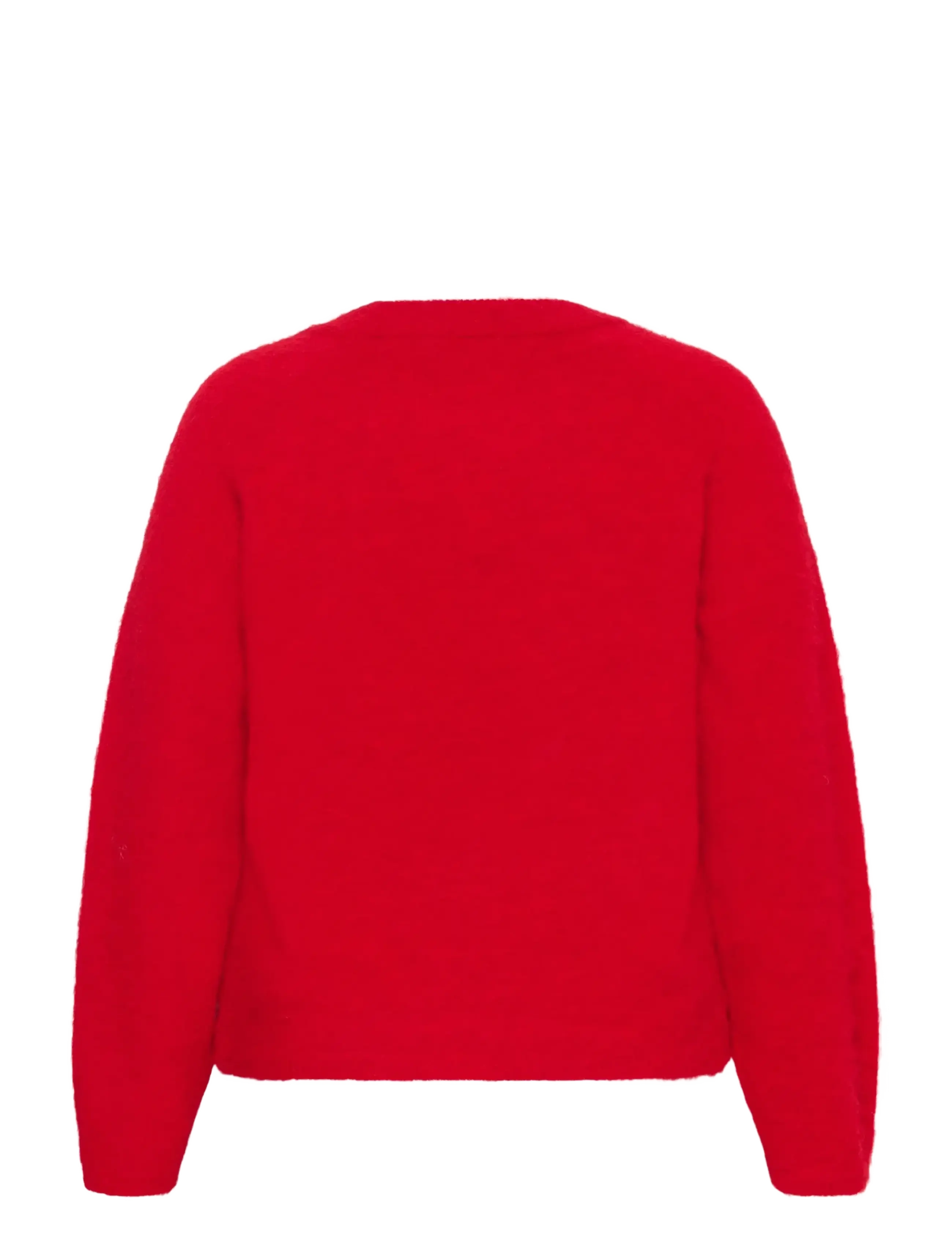 Kaffe Curve - KCjordi Knit Pullover - stickade tröjor - crimson melange - 1