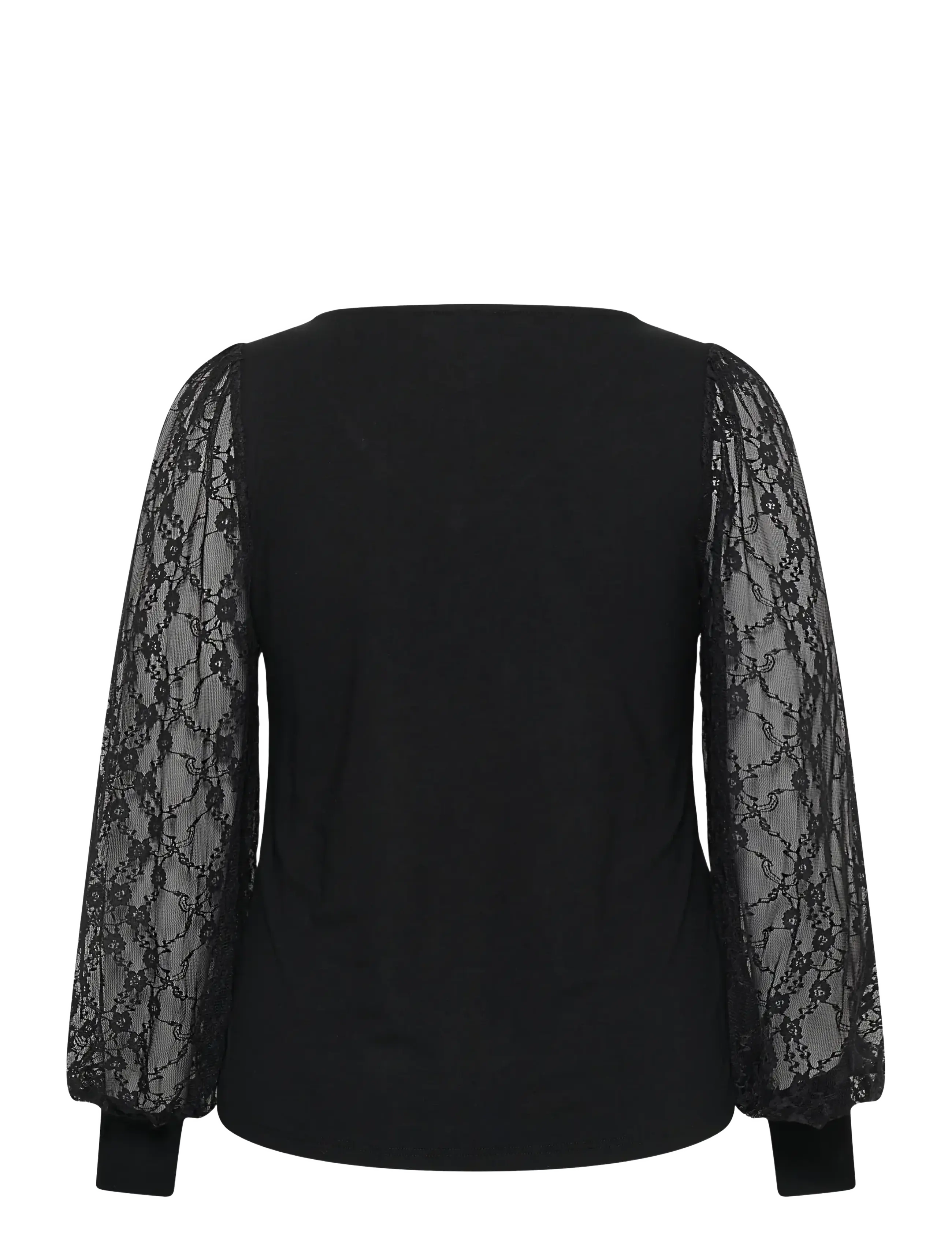 Kaffe Curve - KCleona Lace Blouse - black deep - 1