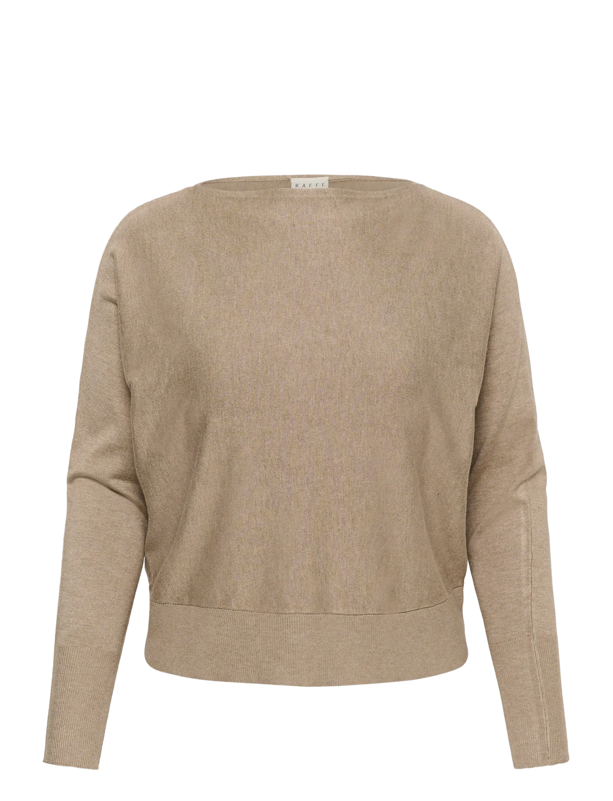 Kaffe Curve KClizzy Batwing Pullover - Igapäevane stiil - DESERT TAUPE MELANGE / beige
