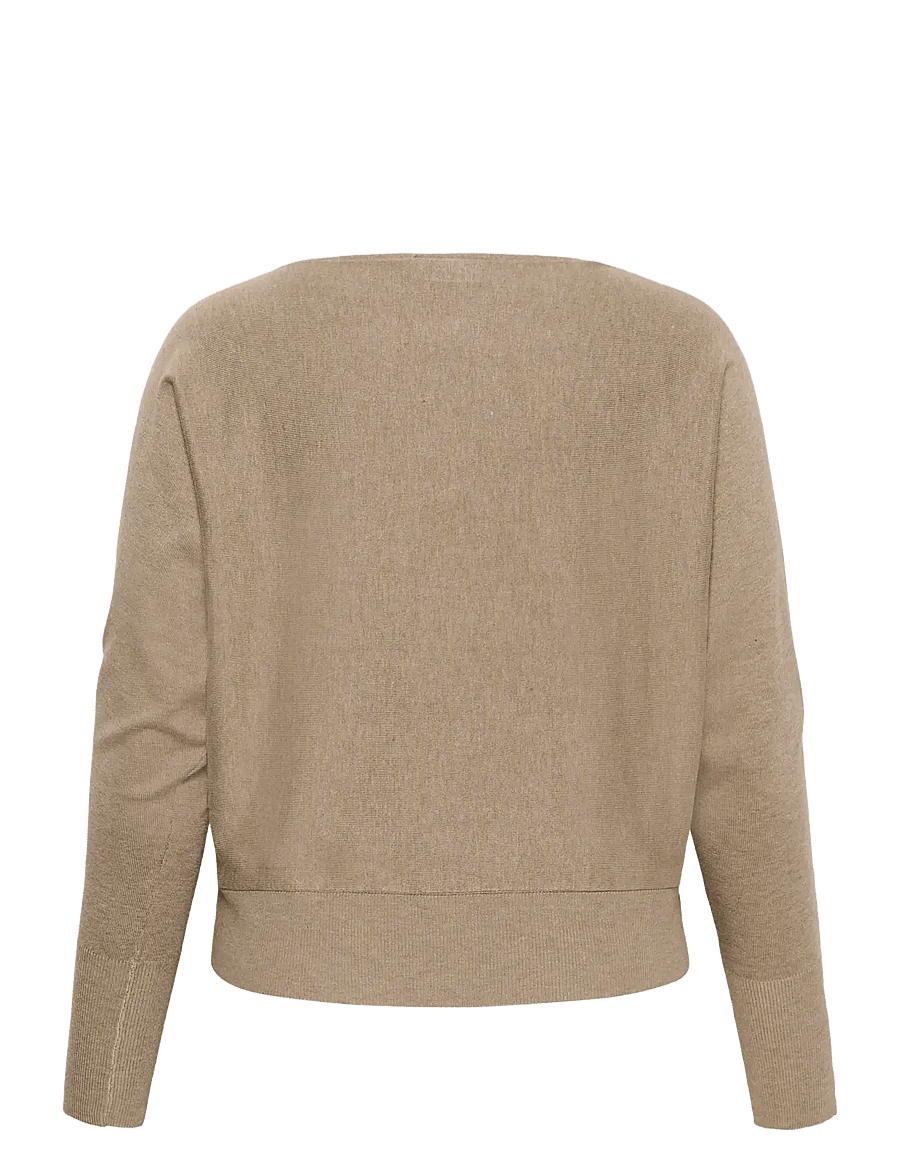 Kaffe Curve - KClizzy Batwing Pullover - desert taupe melange - 1