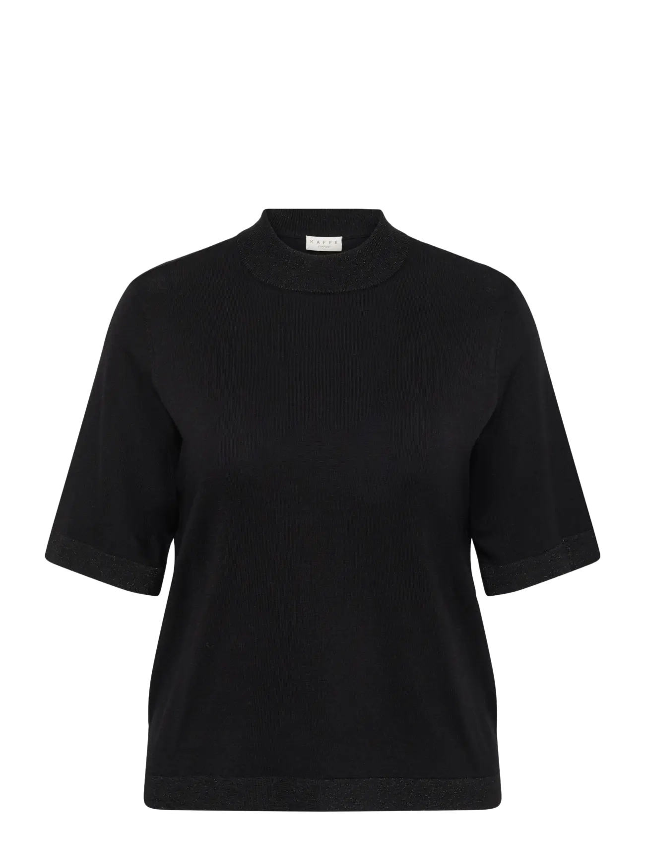 Kaffe Curve KCliama Lurex Pullover - Jumpers - BLACK DEEP / black