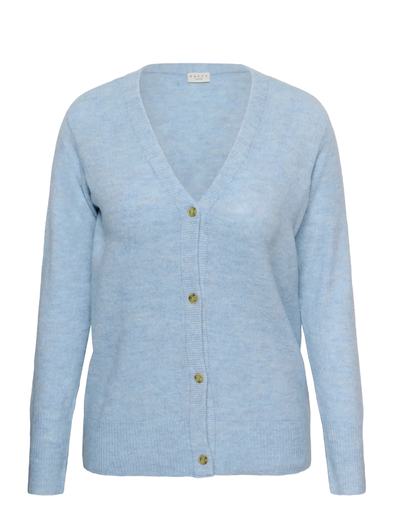 Kaffe Curve KCyris V-Neck Cardigan - Kudumid - BLUE FOG / blue