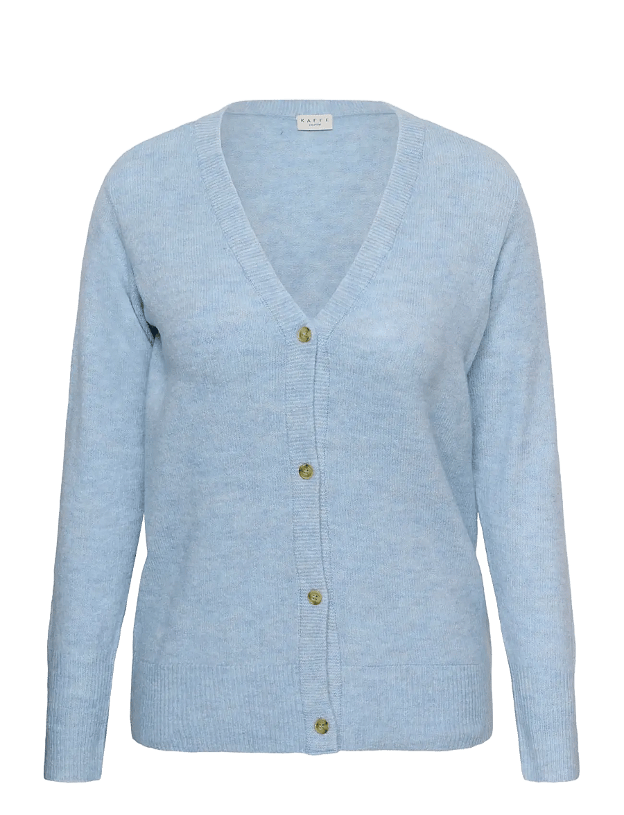 Kaffe Curve - KCyris V-Neck Cardigan - kardiganid - blue fog - 0