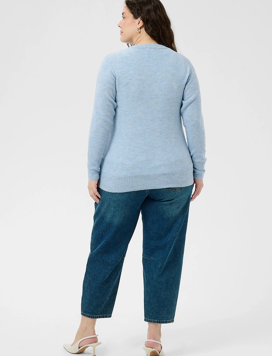 Kaffe Curve - KCyris V-Neck Cardigan - kardiganid - blue fog - 3