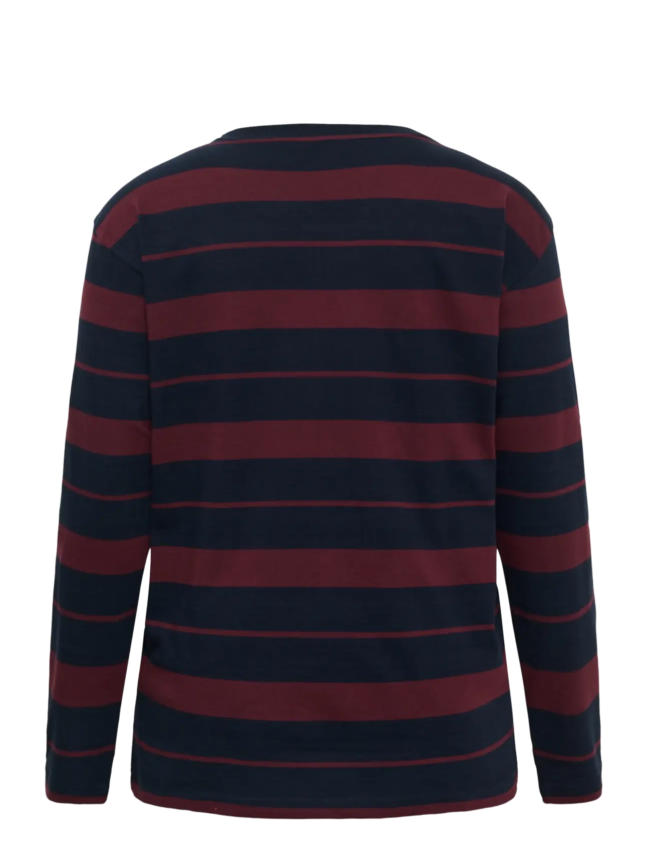 Kaffe Curve - KCwinnie LS T-Shirt - pikkade varrukatega topid - midnight marine/red stripe - 1