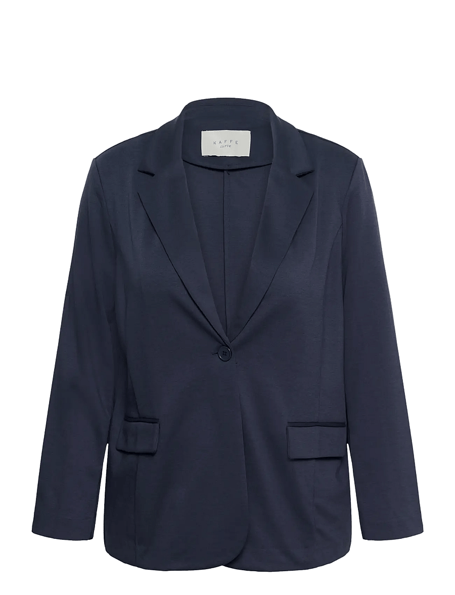 Kaffe Curve - KCjenna Loose Blazer - enkelknäppta kavajer - graphite - 0