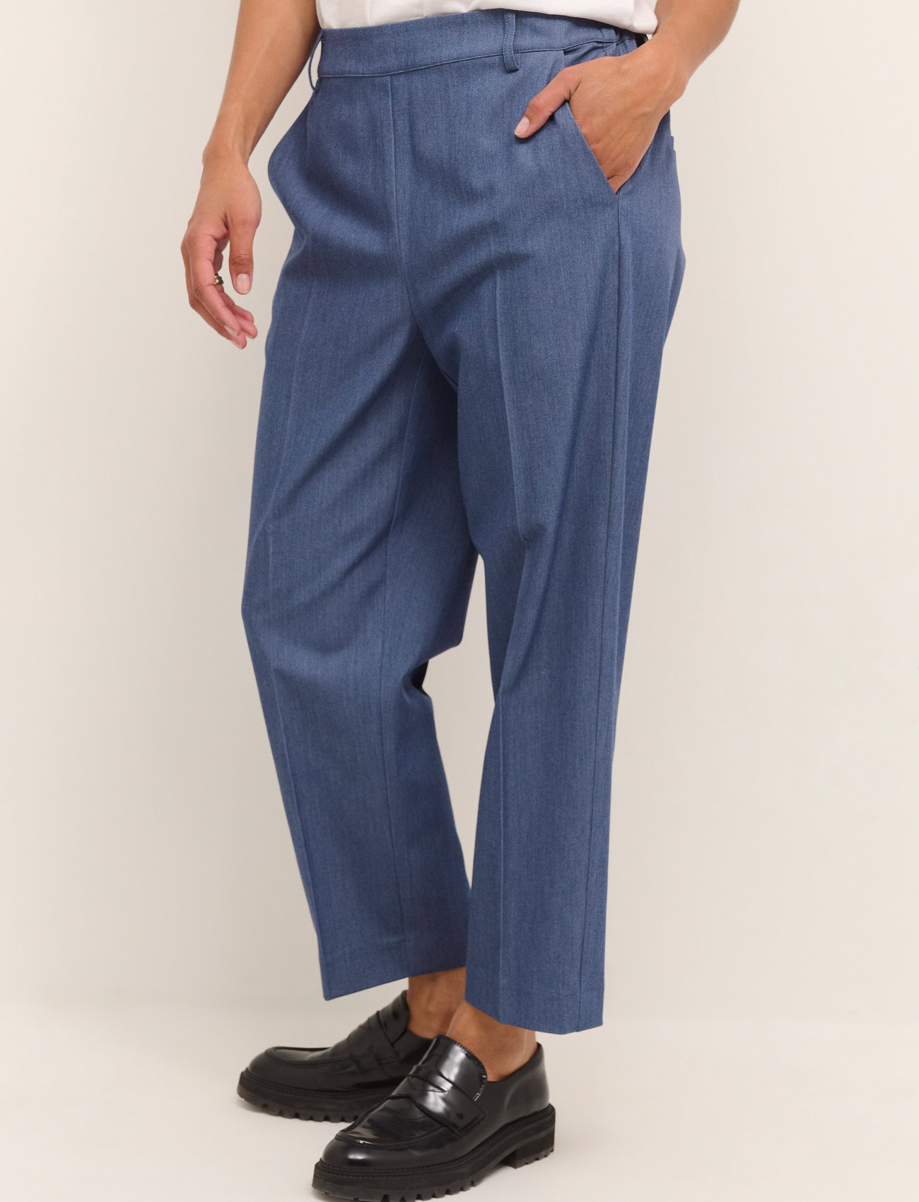 Kaffe Kasakura Hw Cropped Pants - - 32 1