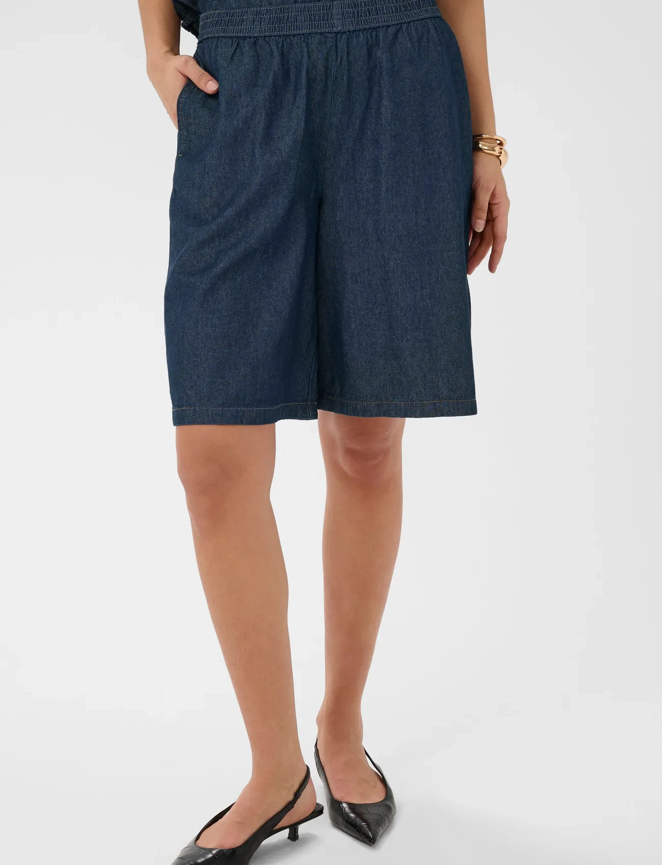 Kaffe Kajade Denim Shorts - Blue - 34 2
