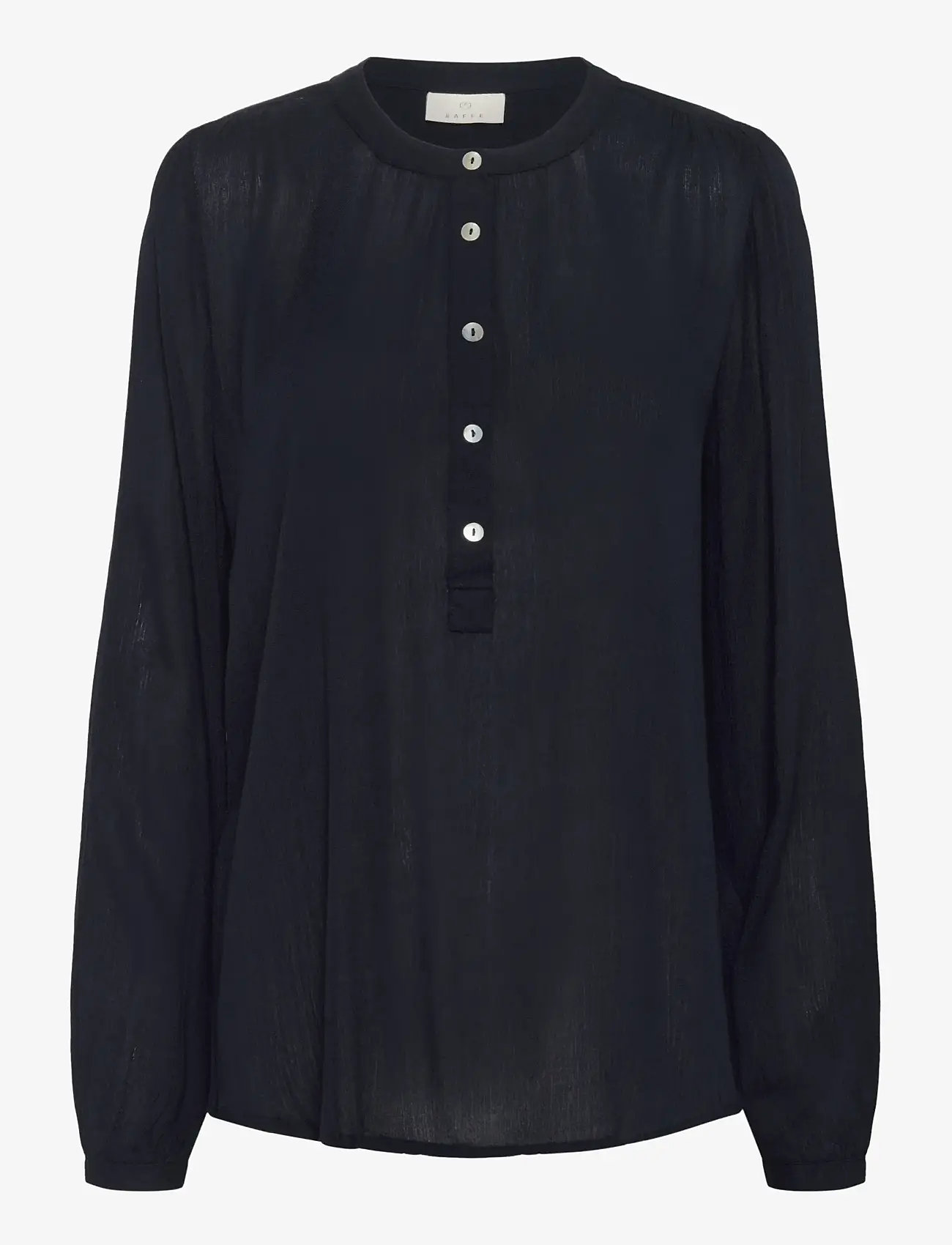 Kaffe - Karla Amber Shirt - långärmade blusar - midnight marine - 1