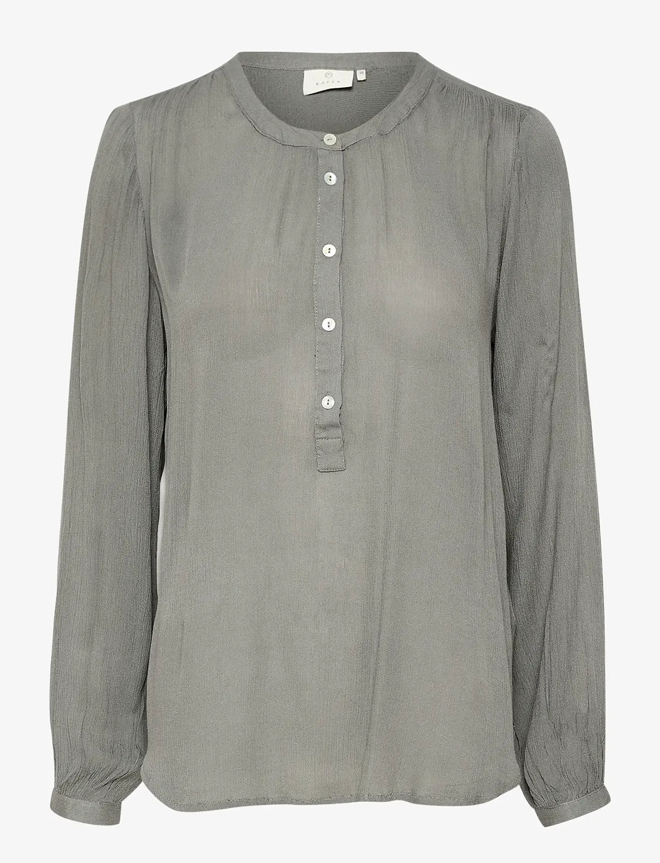 Kaffe - Karla Amber Shirt - langærmede bluser - smoked pearl - 1