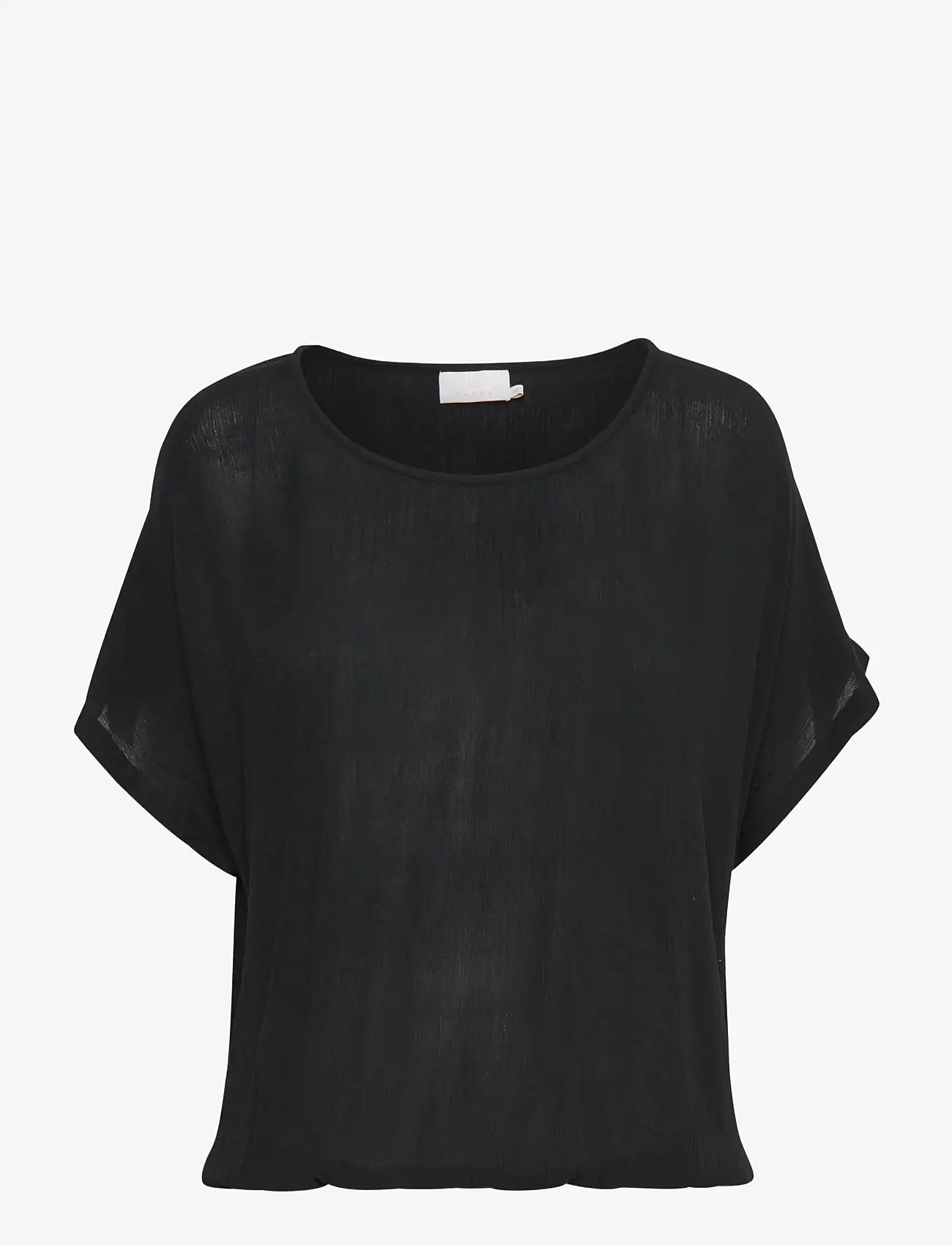 Kaffe - KAamber Stanley - kurzämlige blusen - black deep - 0