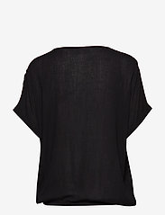 Kaffe - KAamber Stanley - short-sleeved blouses - black deep - 1