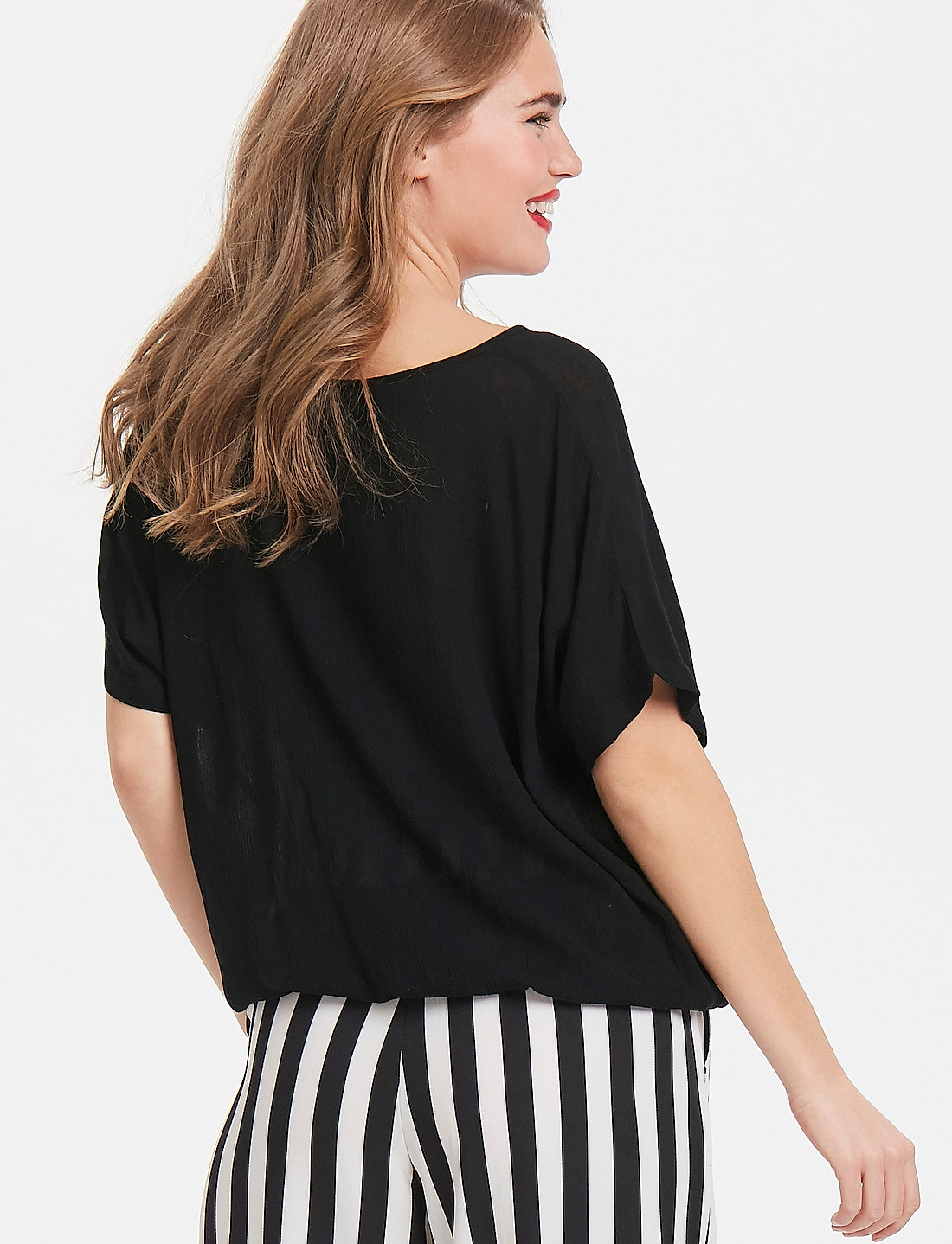 Kaffe - KAamber Stanley - kortærmede bluser - black deep - 5