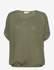 Kaffe - KAamber Stanley - short-sleeved blouses - grape leaf - 0