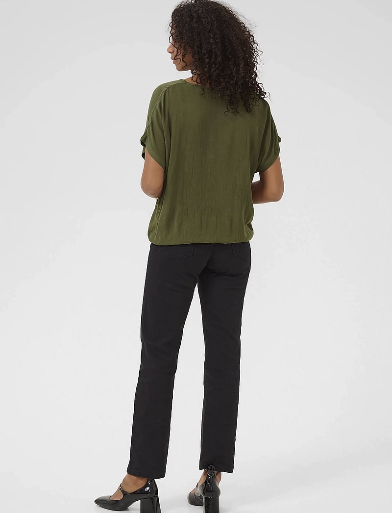 Kaffe - KAamber Stanley - kortærmede bluser - grape leaf - 4