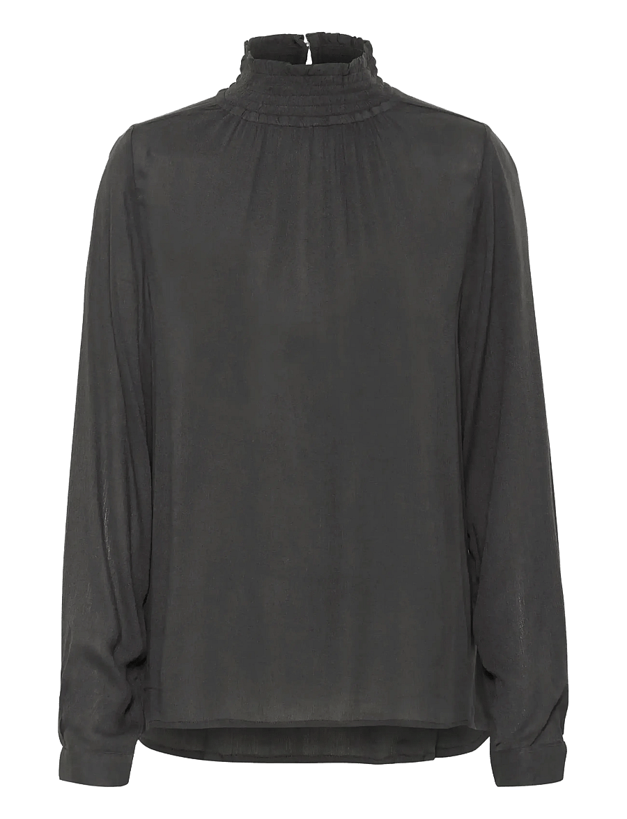 Kaffe - Trine Blouse - langärmelige blusen - black oyster - 1