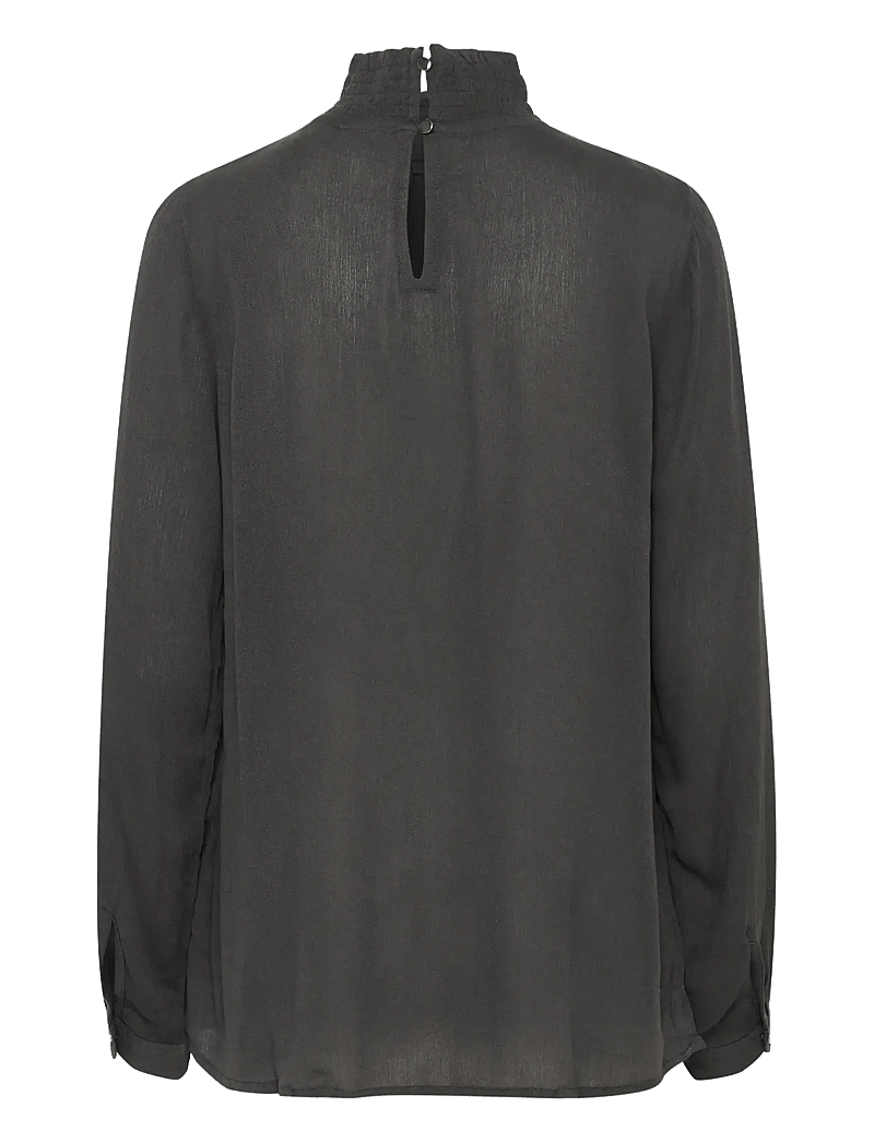 Kaffe - Trine Blouse - pikkade varrukatega pluusid - black oyster - 2