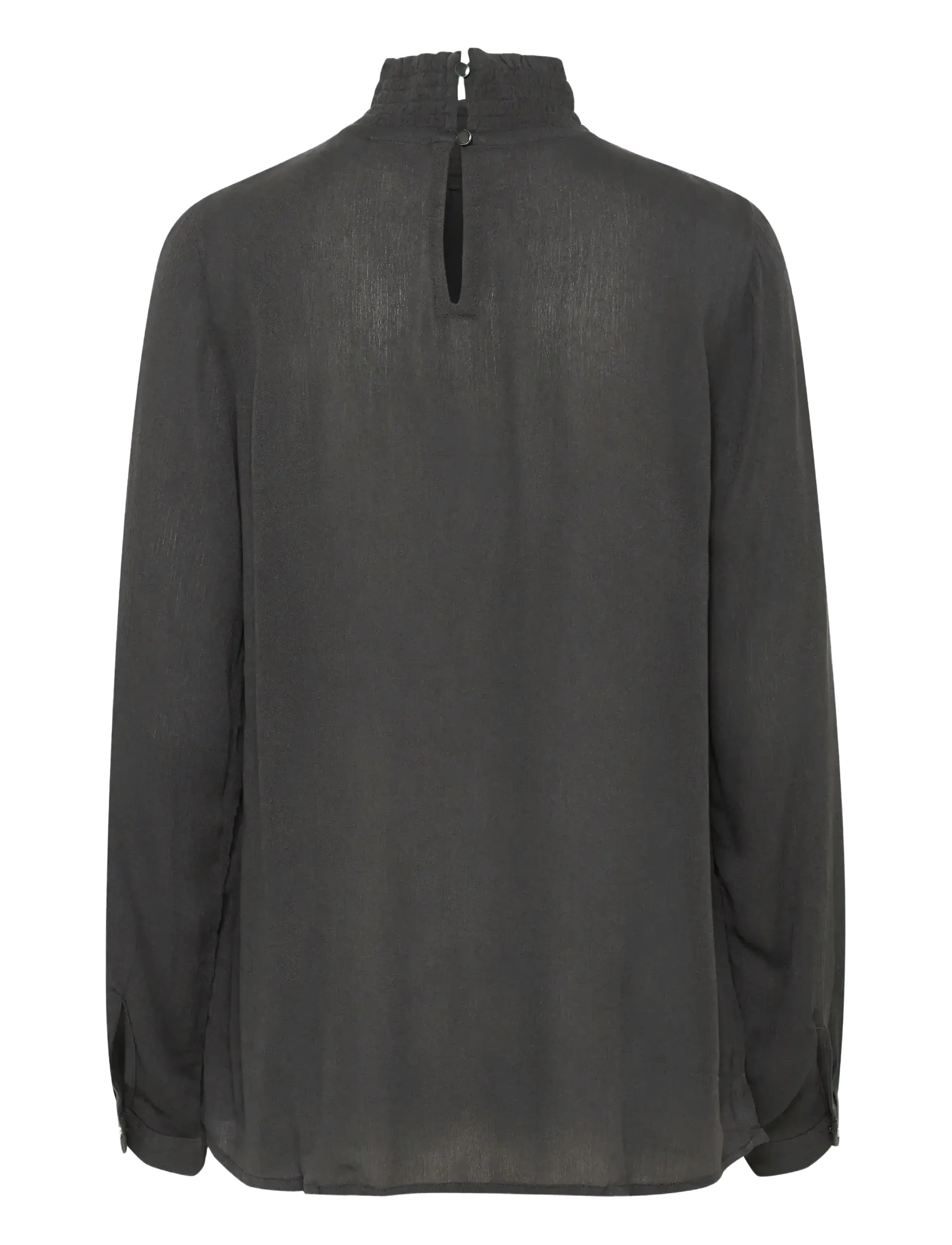Kaffe - Trine Blouse - langærmede bluser - black oyster - 2