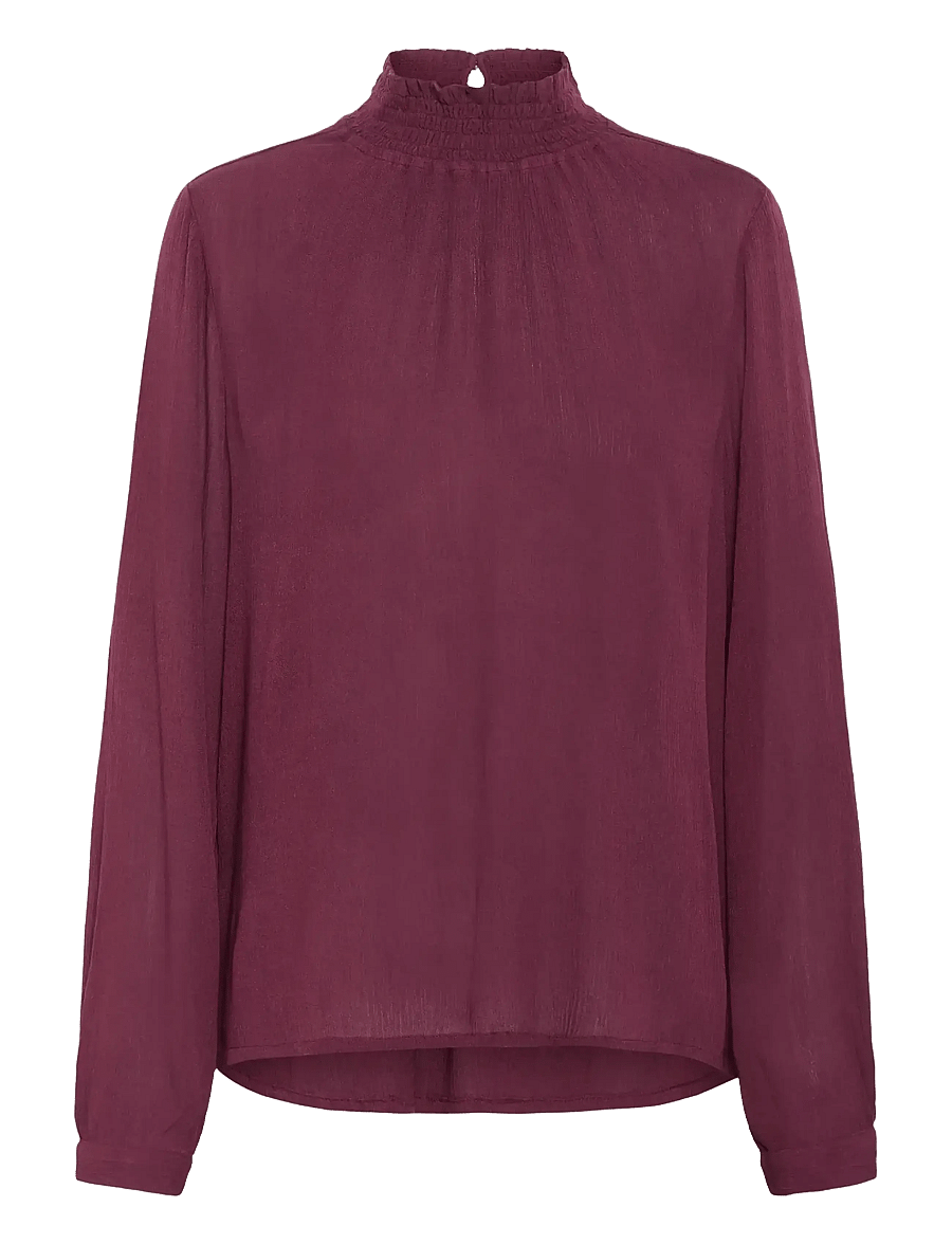 Kaffe - Trine Blouse - langärmelige blusen - windsor wine - 1