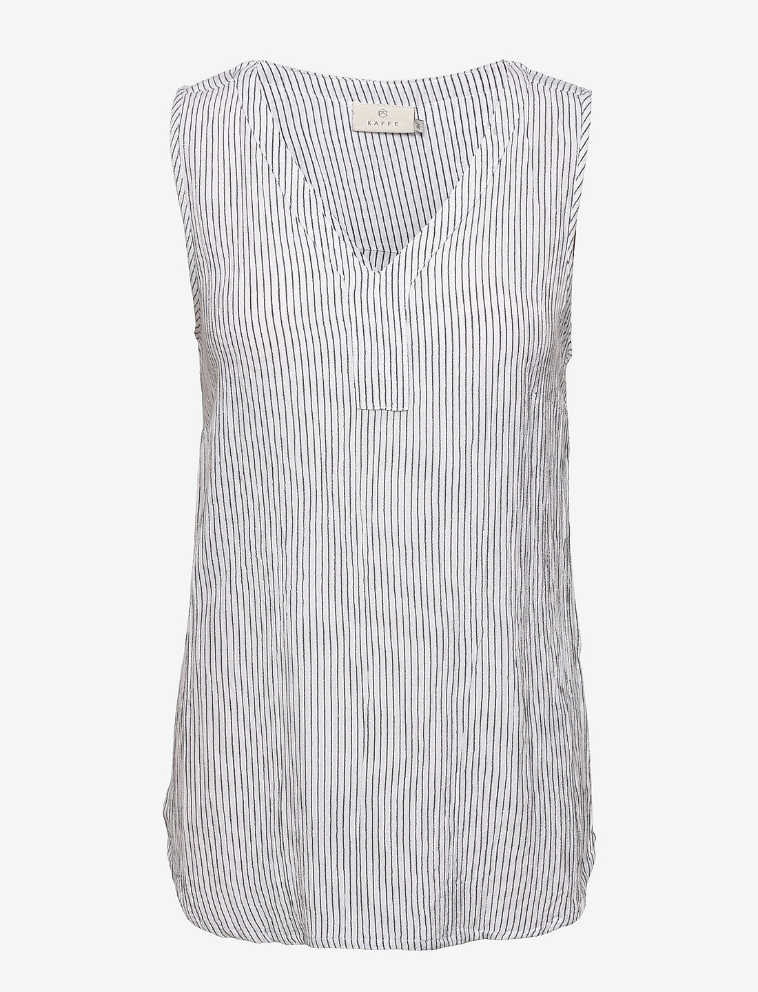 Kaffe - Amber striped top - Ærmeløse bluser - chalk/52737 - 1