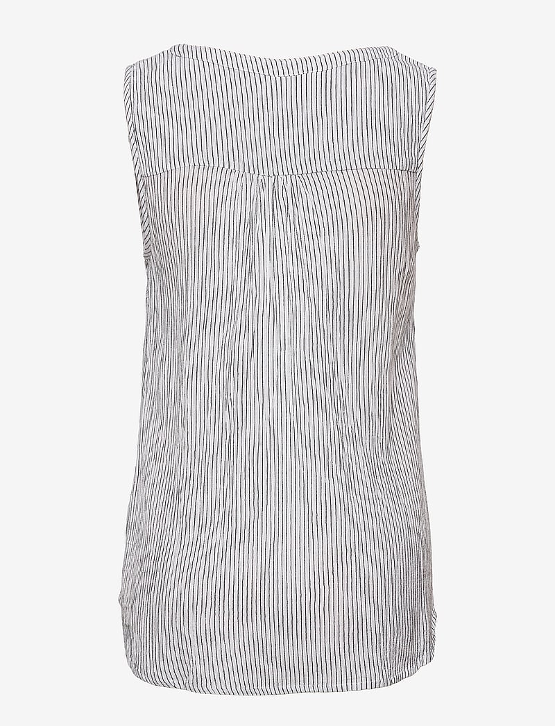 Kaffe - Amber striped top - Ärmlösa blusar - chalk/52737 - 2