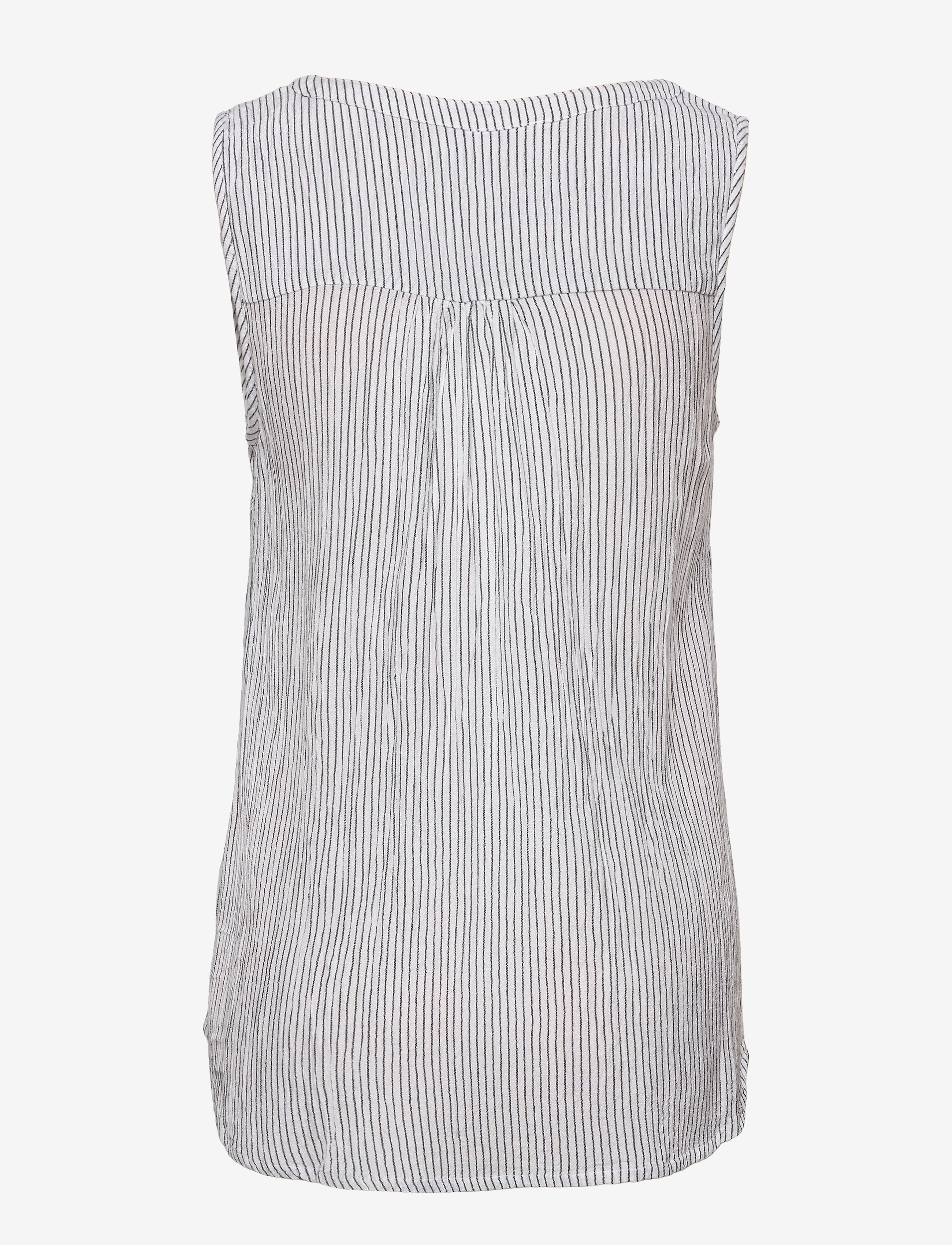 Kaffe - Amber striped top - Ærmeløse bluser - chalk/52737 - 2